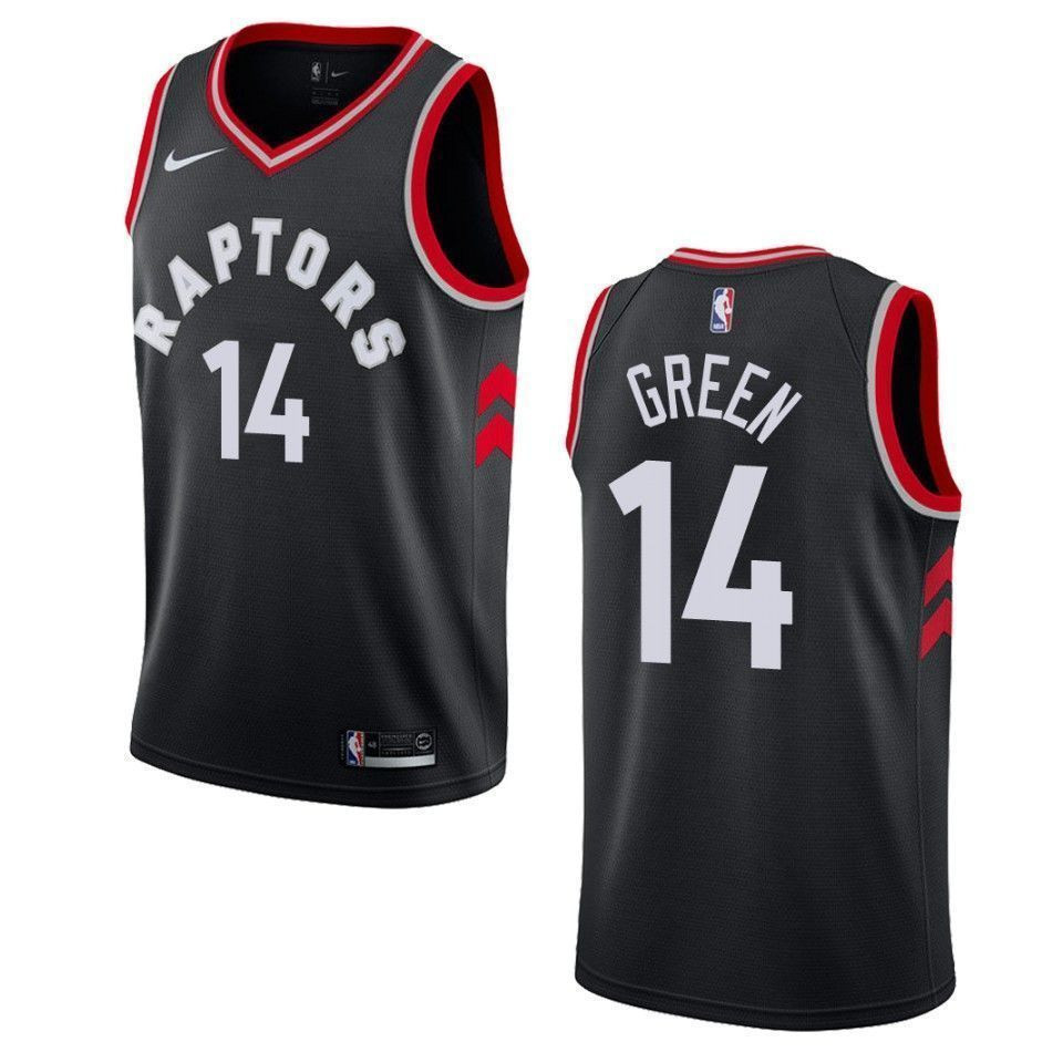Toronto Raptors 14 Danny Green Statement Swingman Black NBA Jersey Men's