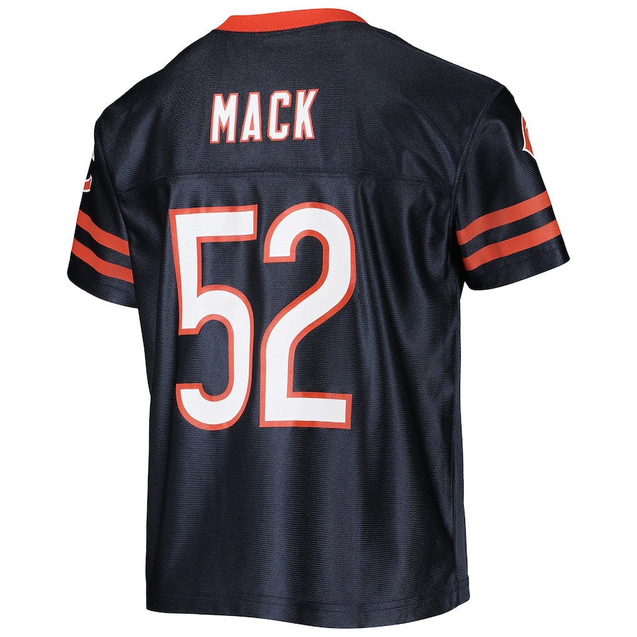 Khalil Mack 52 Chicago Bears Team Navy NFL Jersey Youth
