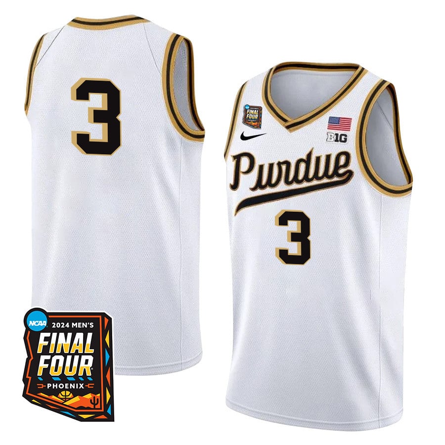 Braden Smith Purdue 2024 Final Four Blac White NCAA Jersey Men's