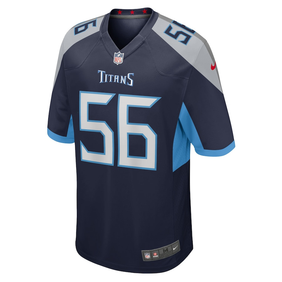 Kenneth Murray Jr. 56 Tennessee Titans Game Navy NFL Jersey Men's