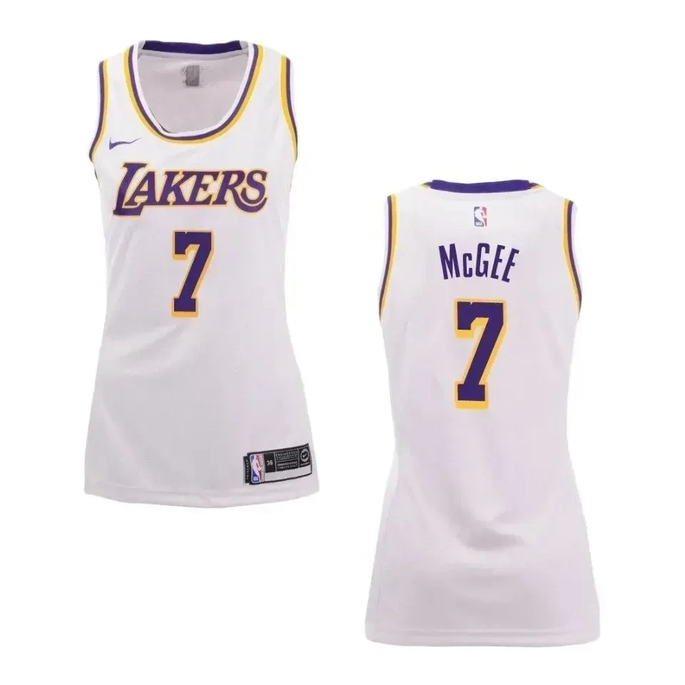 Los Angeles Lakers 7 Javale Mcgee Association Swingman White NBA Jersey Women's