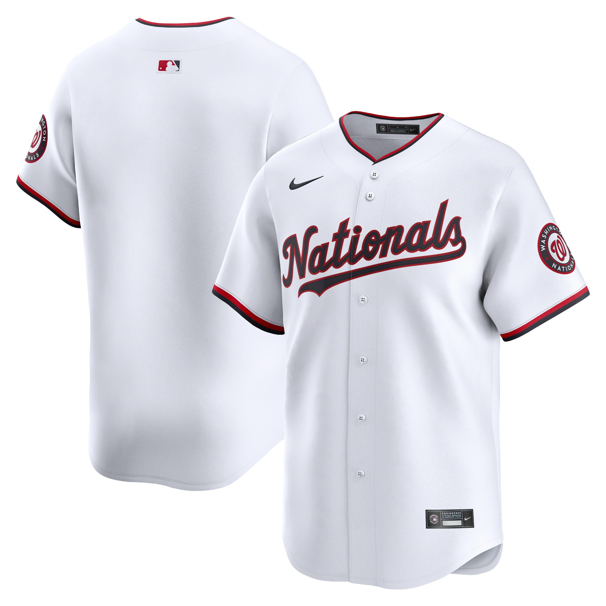 Washington Nationals White Home Limited MLB Jersey Youth