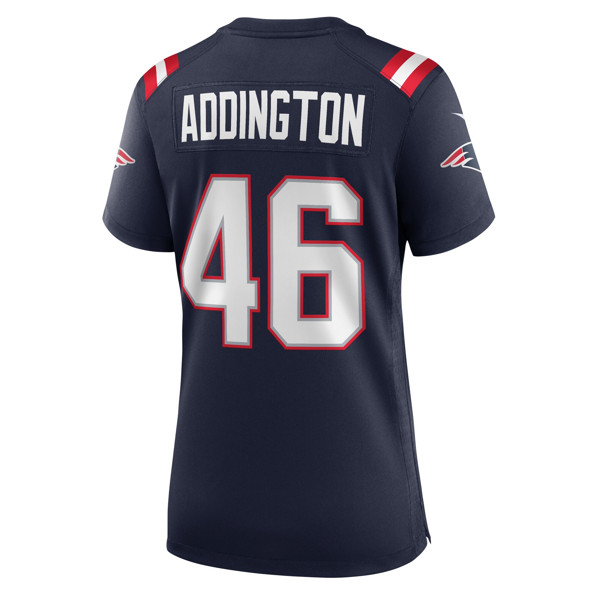 New England Patriots Tucker Addington Navy Home Game Player NFL Jersey Women's