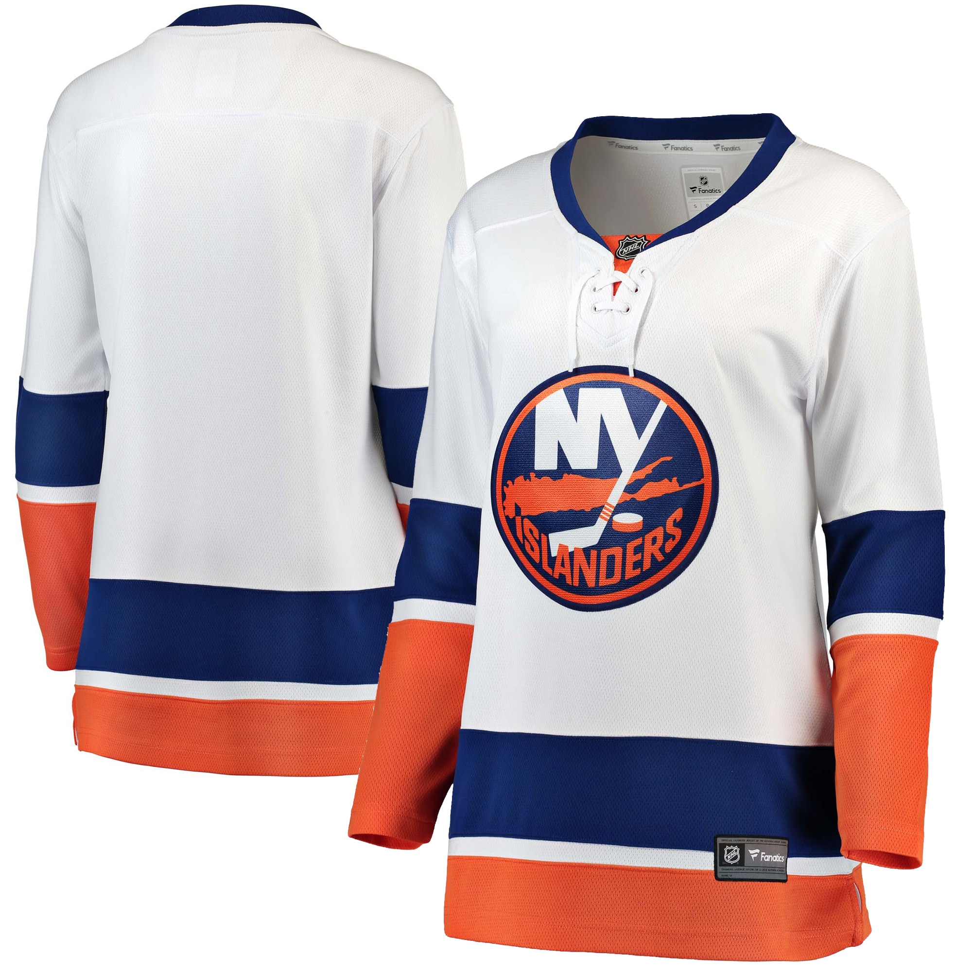 New York Islanders White Away Breakaway NHL Jersey Women's