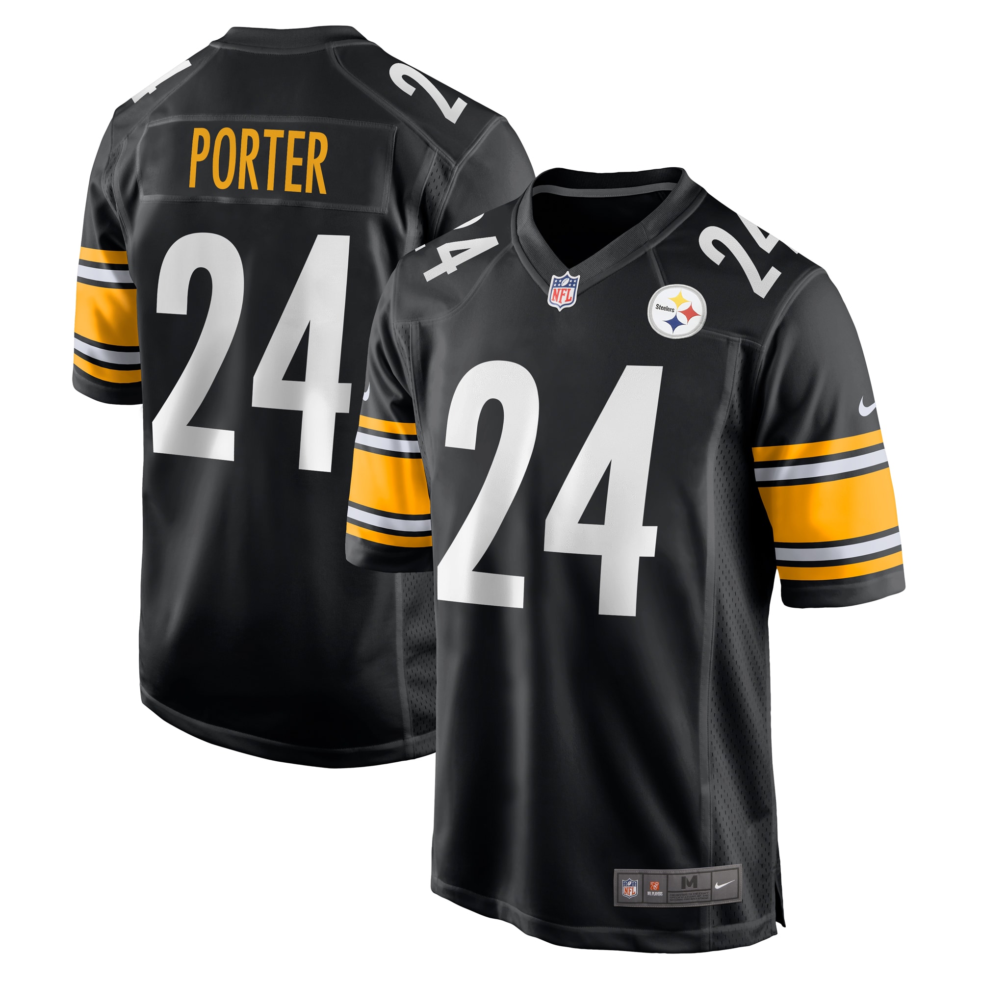 Pittsburgh Steelers Joey Porter Jr. Black Game NFL Jersey Men's