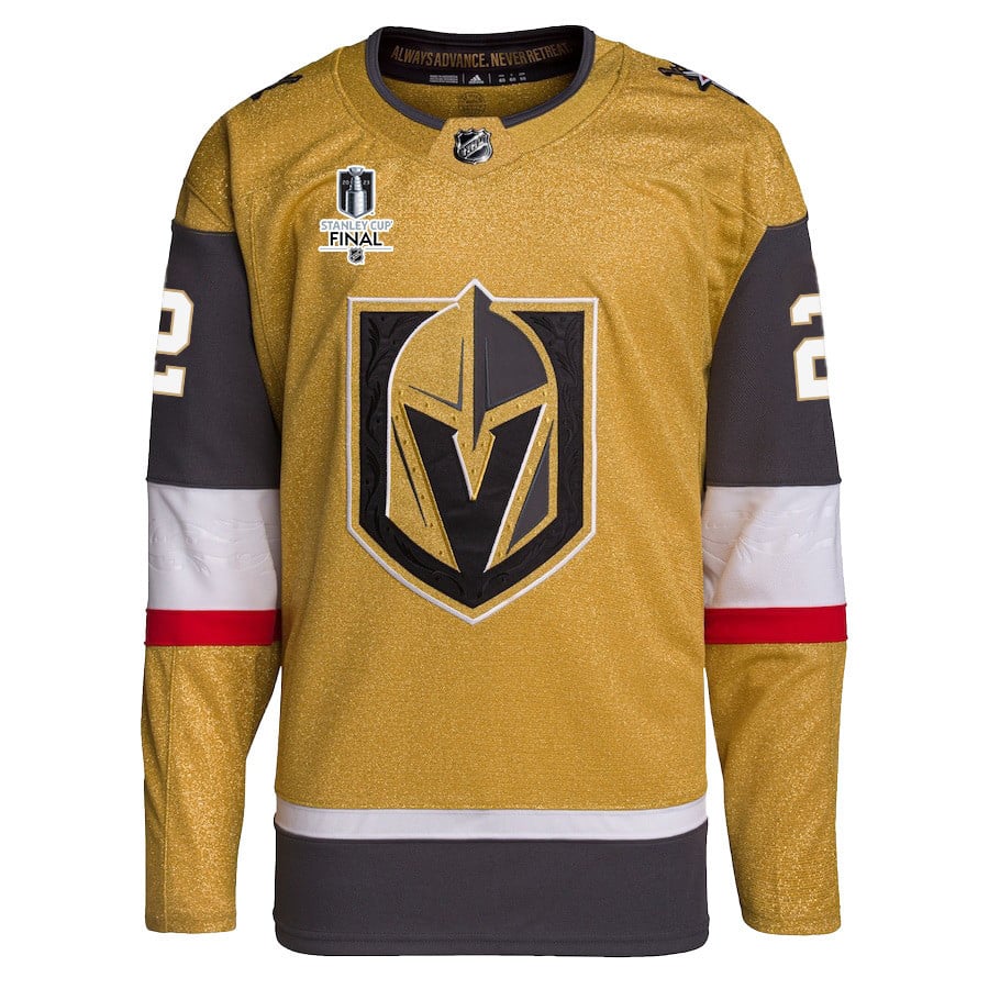Zach Whitecloud 2 Vegas Golden Knights Stanley Cup 2023 Final Patch Home Breakaway Gold NHL Jersey Men's