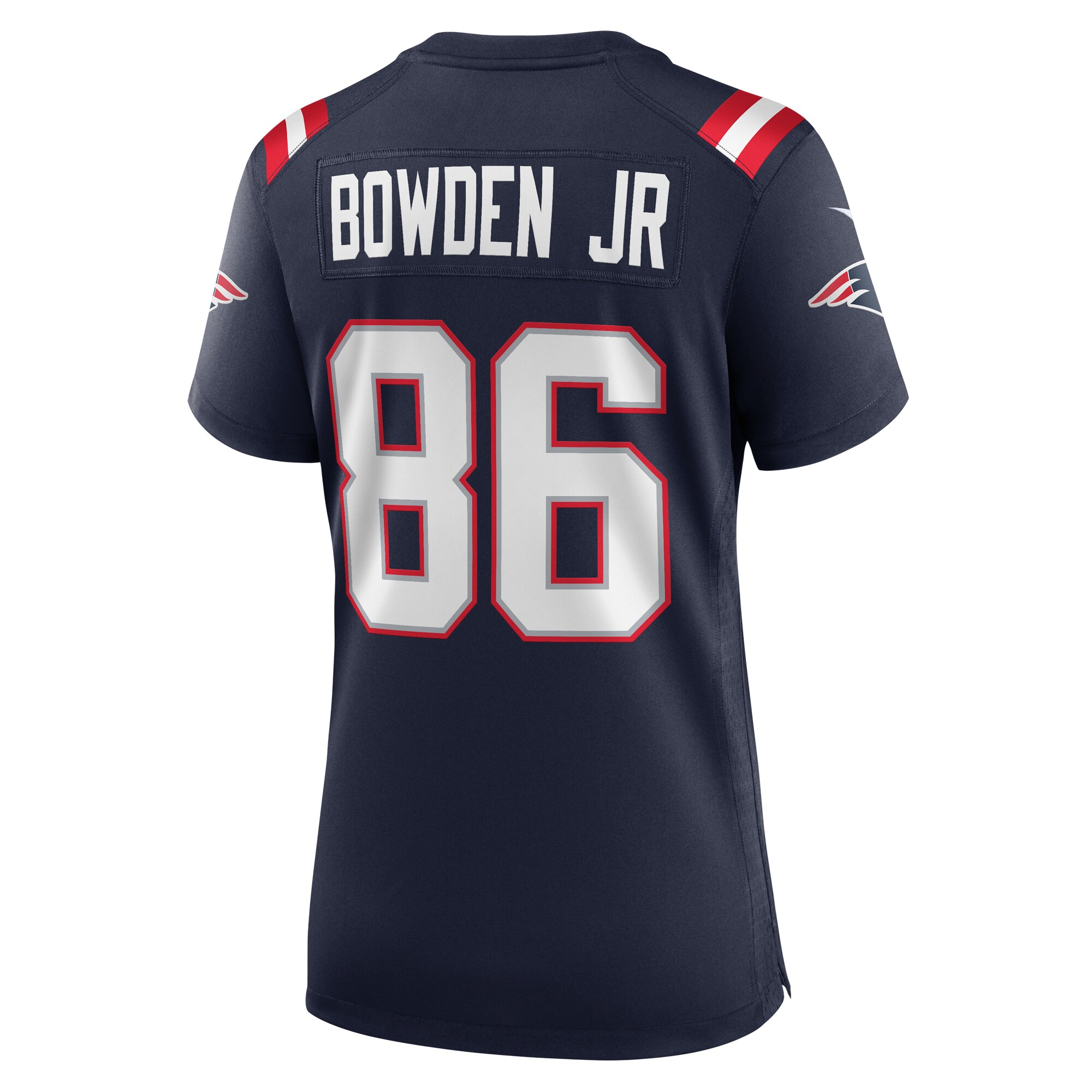 New England Patriots Lynn Bowden Jr. Navy Home Game Player NFL Jersey Women's