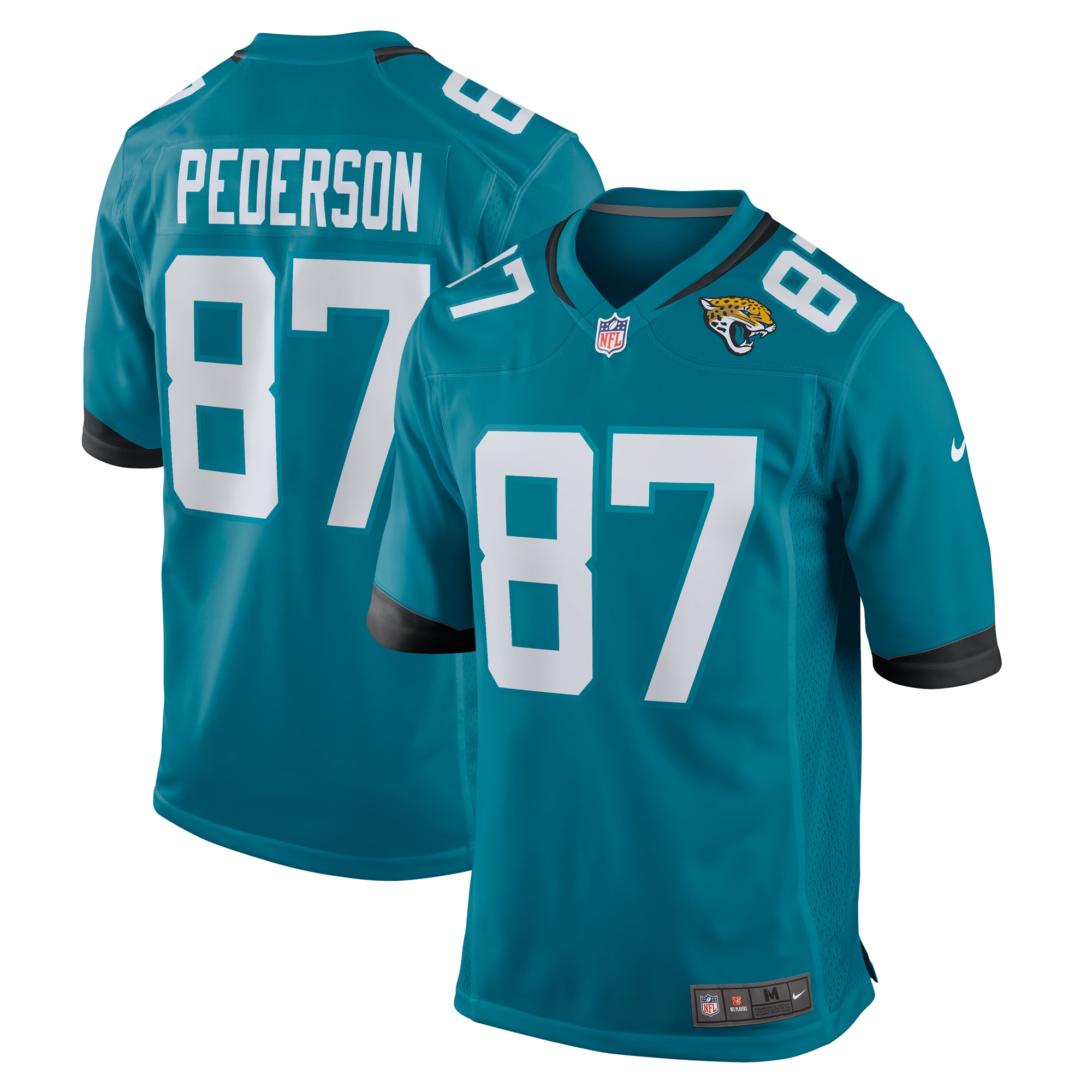 Jacksonville Jaguars Josh Pederson Teal Team Game NFL Jersey Men's