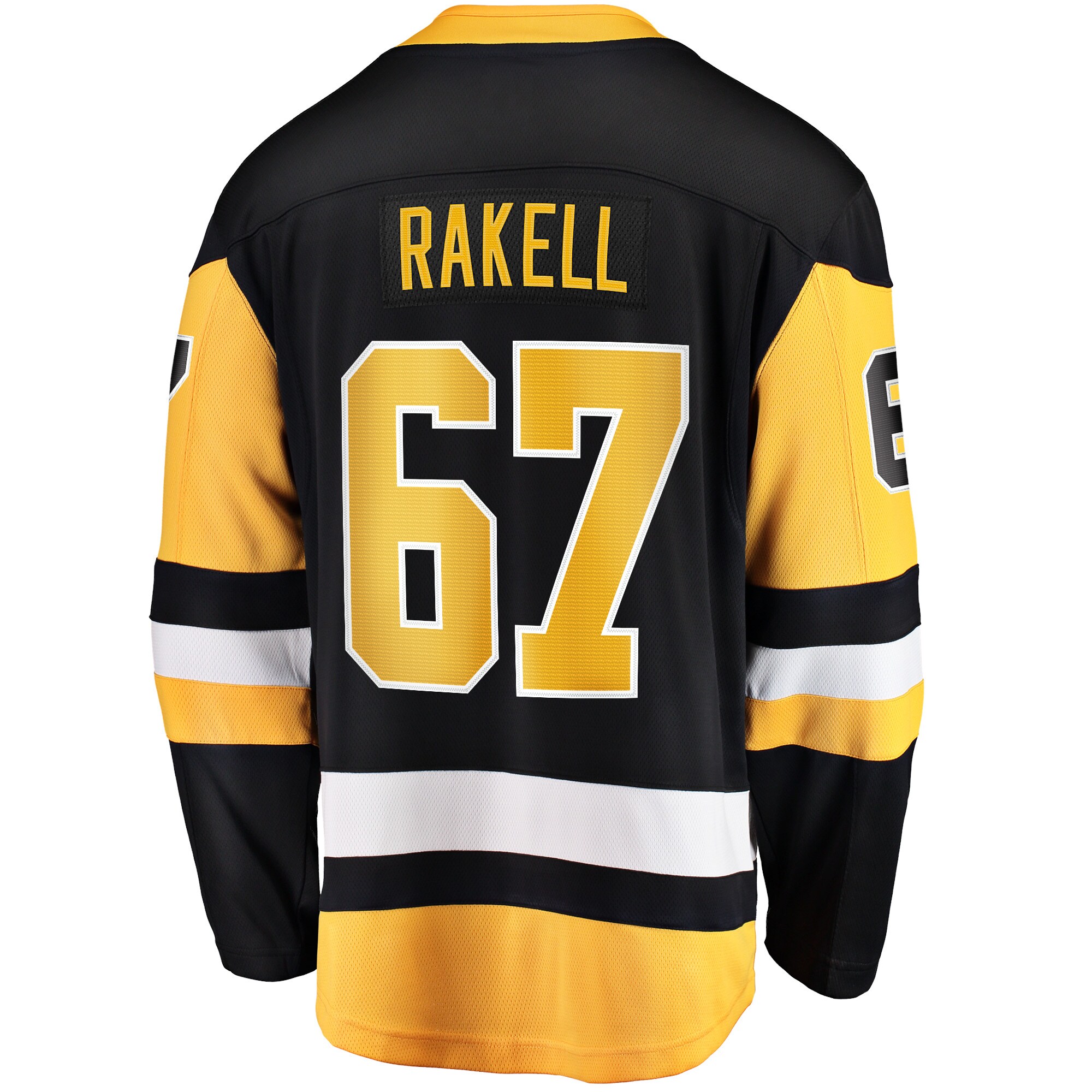 Pittsburgh Penguins Rickard Rakell Black Home Breakaway Player NHL Jersey Men's