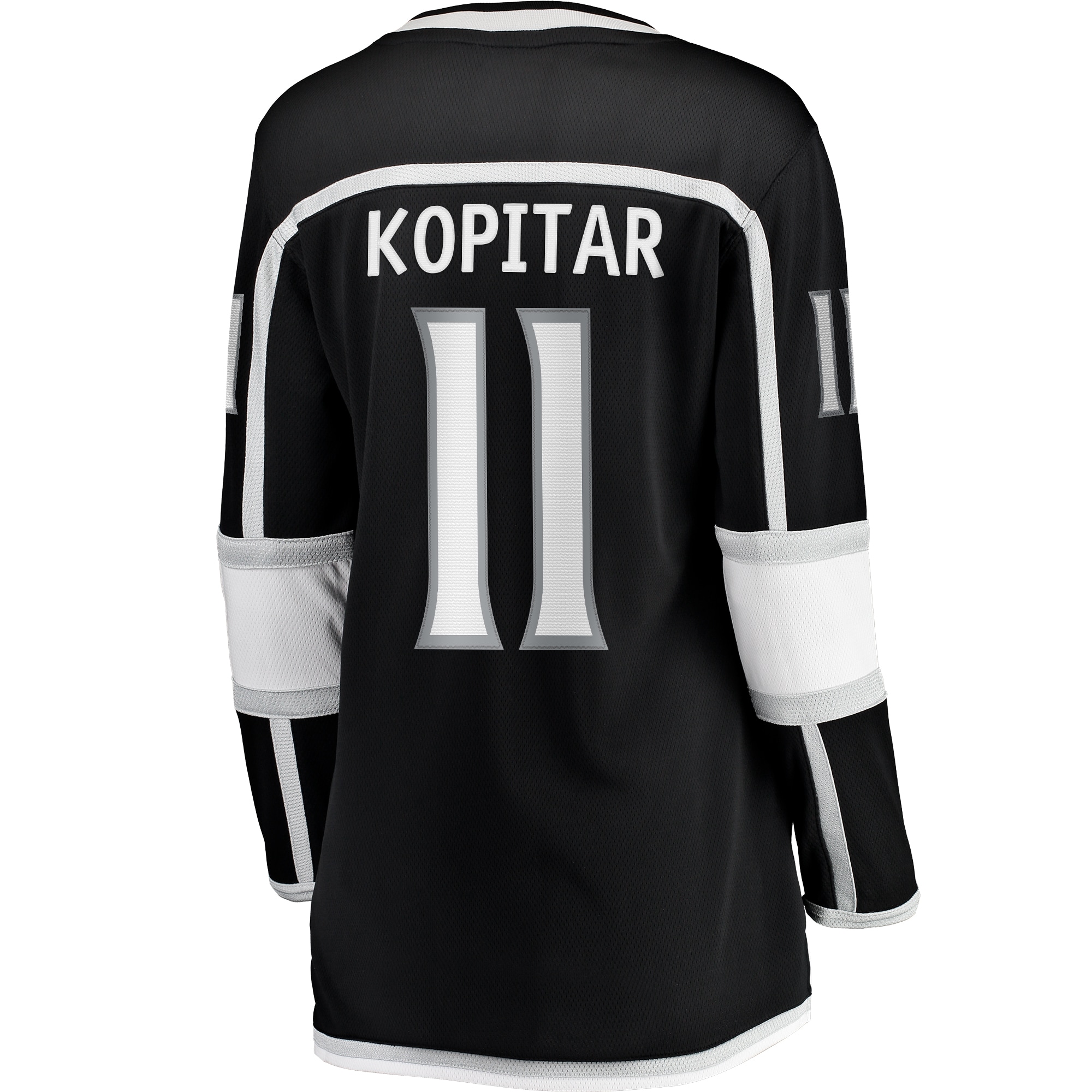 Los Angeles Kings Anze Kopitar Black Home Captain Patch Breakaway Player NHL Jersey Women's