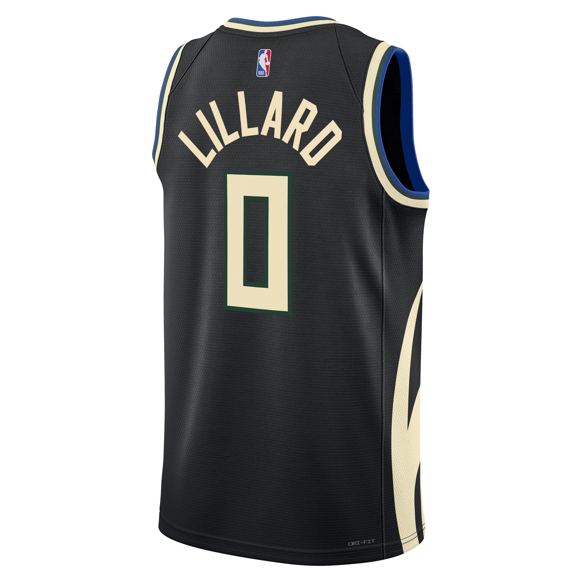 Milwaukee Bucks Jordan Statement Swingman Black Damian Lillar Unisex NBA Jersey Unisex