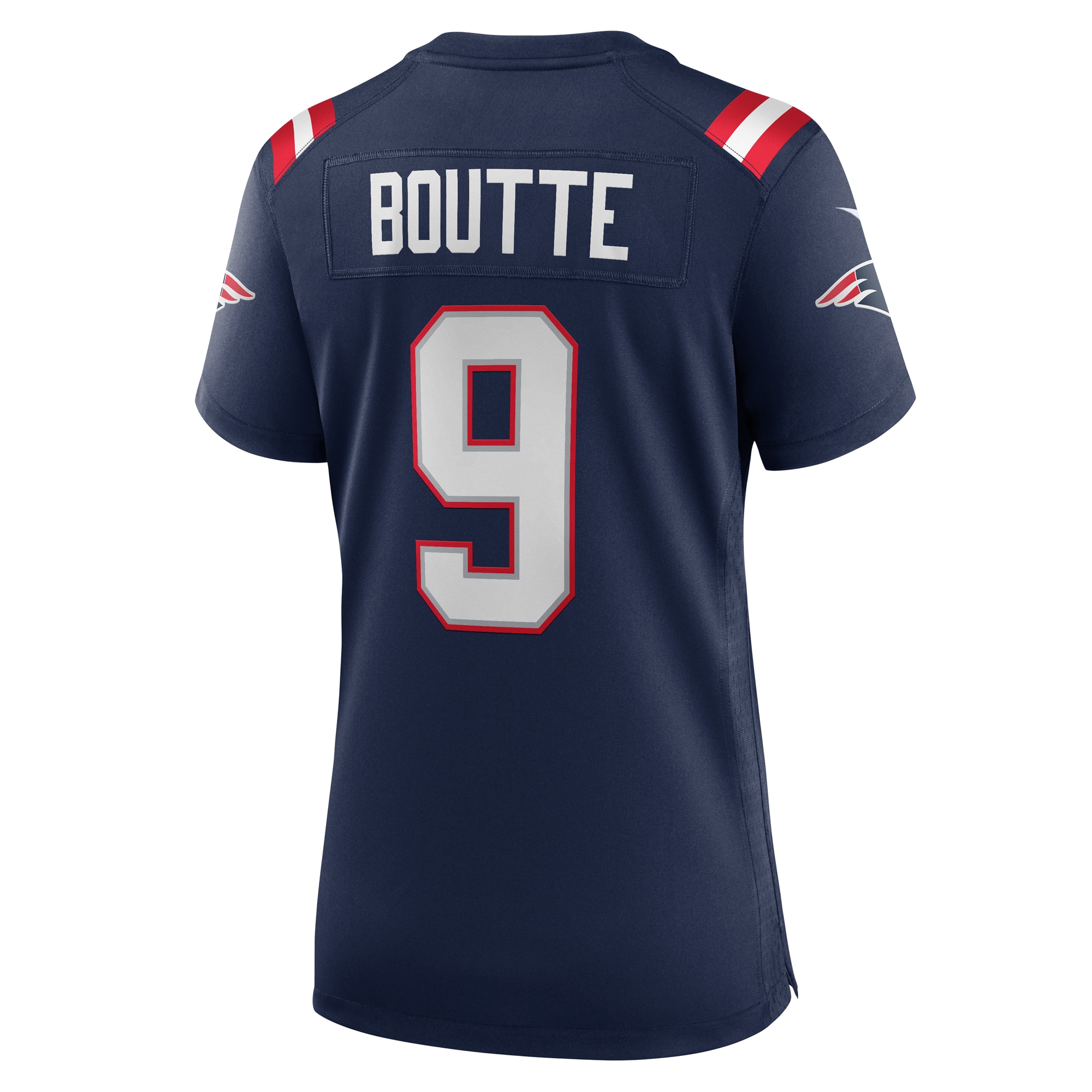 New England Patriots Kayshon Boutte Navy Game NFL Jersey Women's