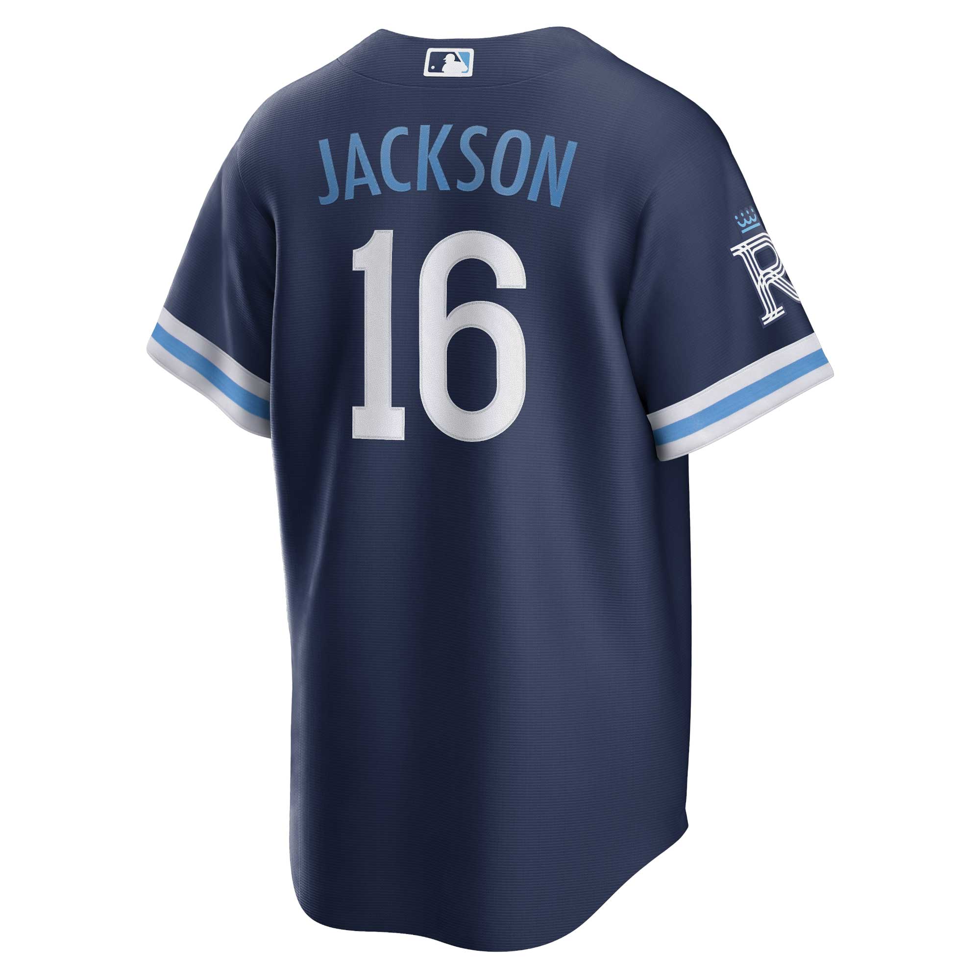 Kansas City Royals Bo Jackson Navy City Connect Player MLB Jersey Men's