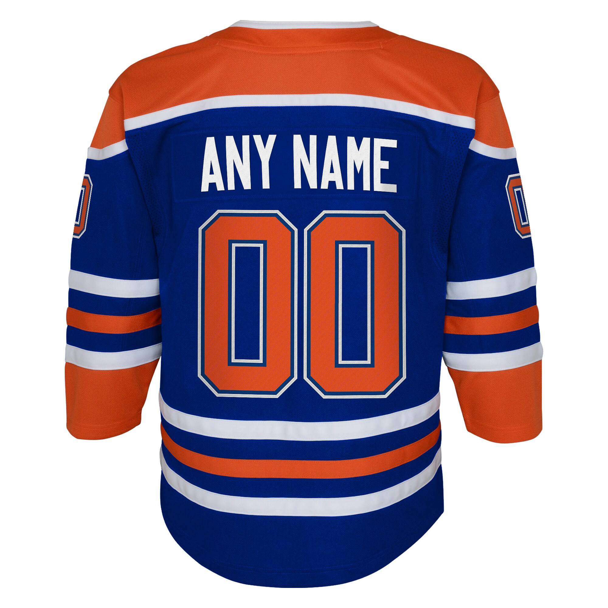 Edmonton Oilers Royal Home Custom NHL Jersey Youth