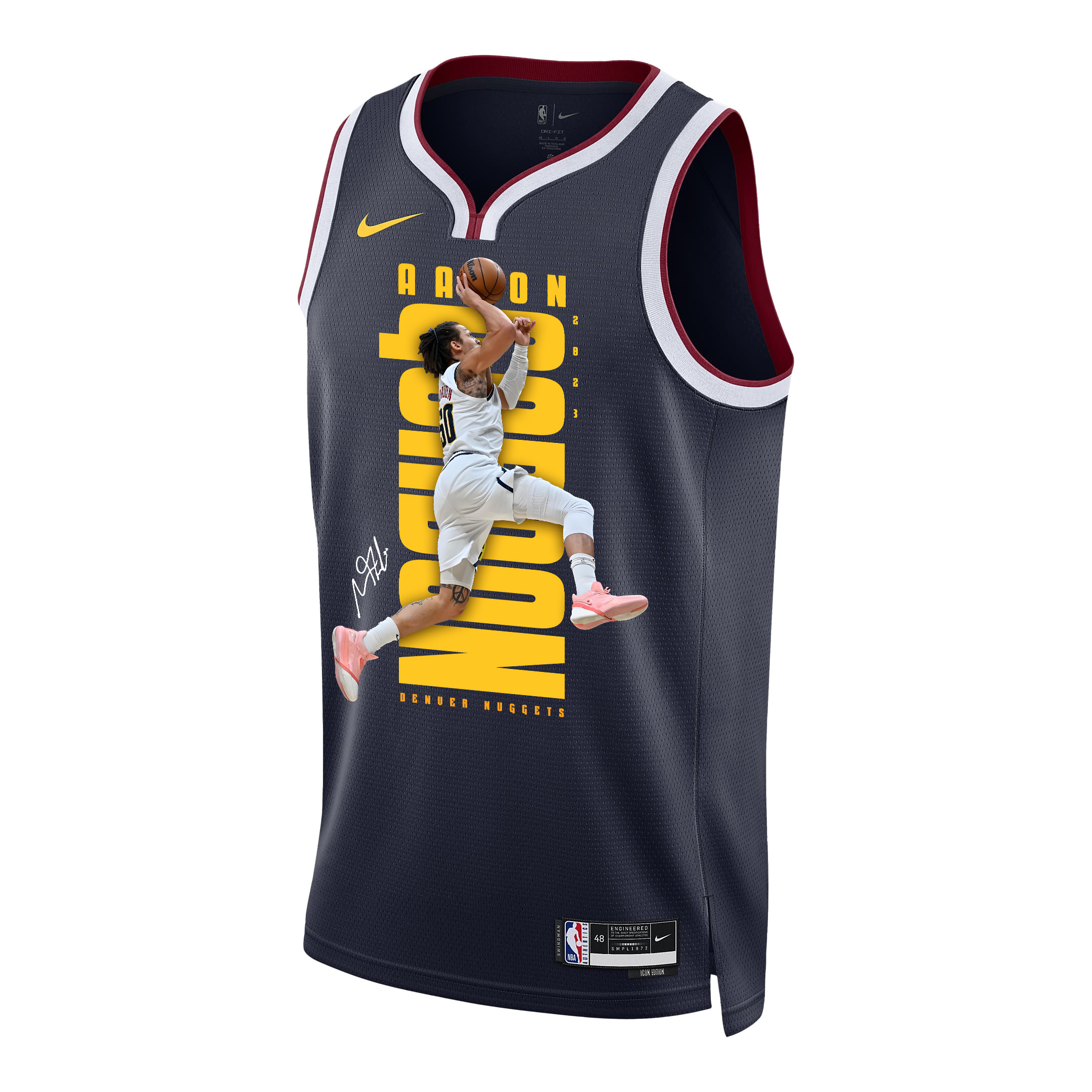 Aaron Gordon 50 Denver Nuggets Slamming Skills 2023 Champions Swingman Black NBA Jersey Men's
