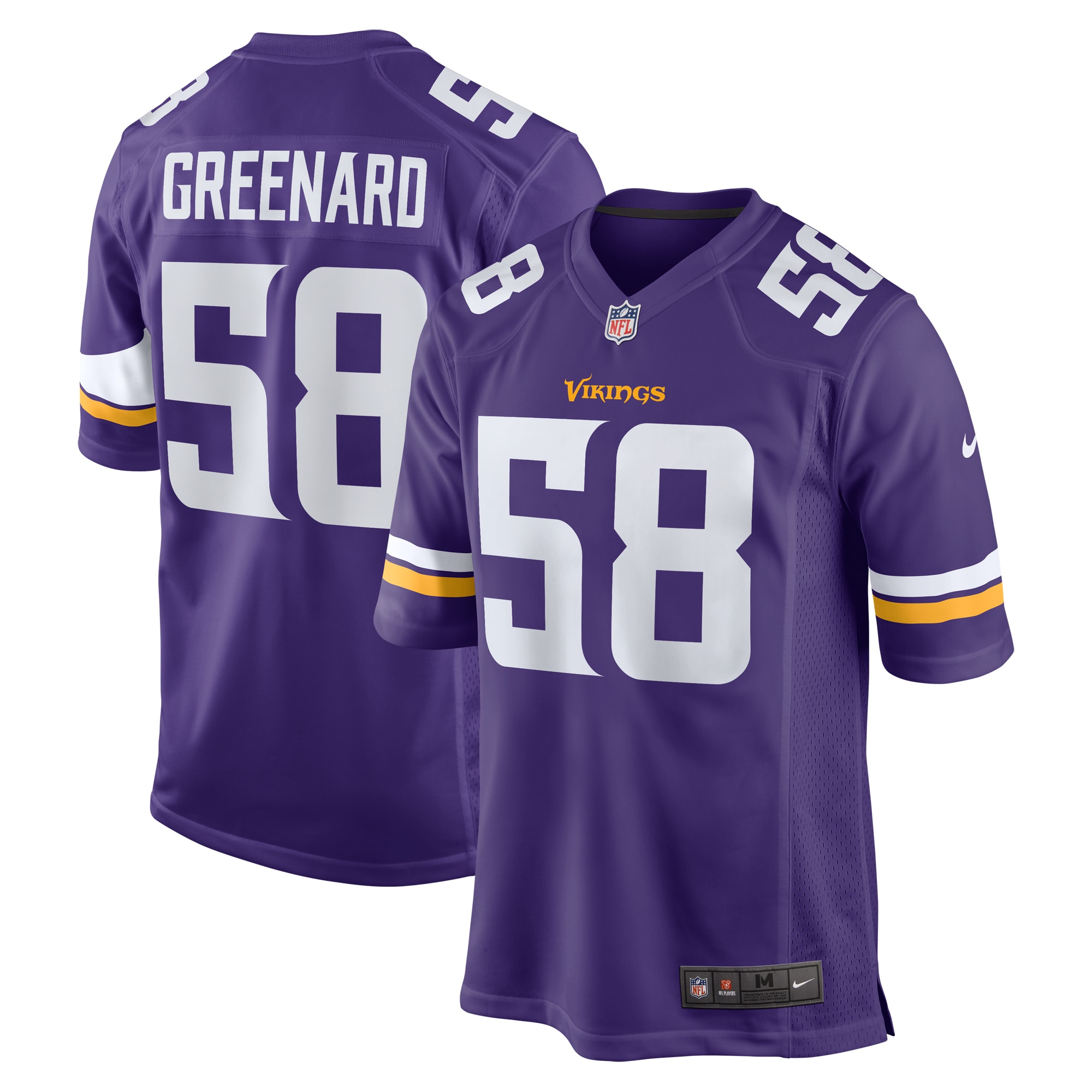 Minnesota Vikings Jonathan Greenard Purple Team Game NFL Jersey Men's