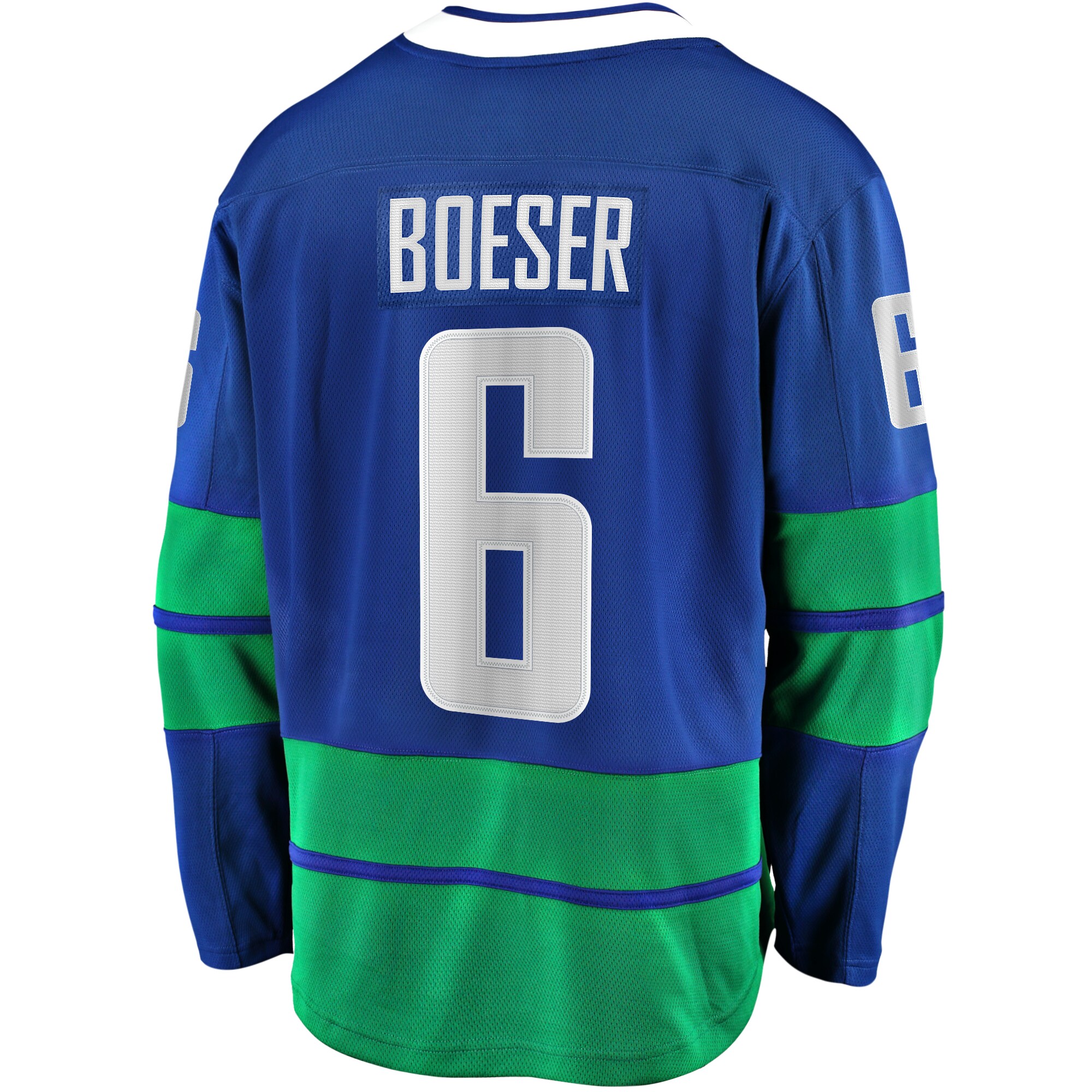 Vancouver Canucks Brock Boeser Blue Premier Breakaway Player NHL Jersey Men's