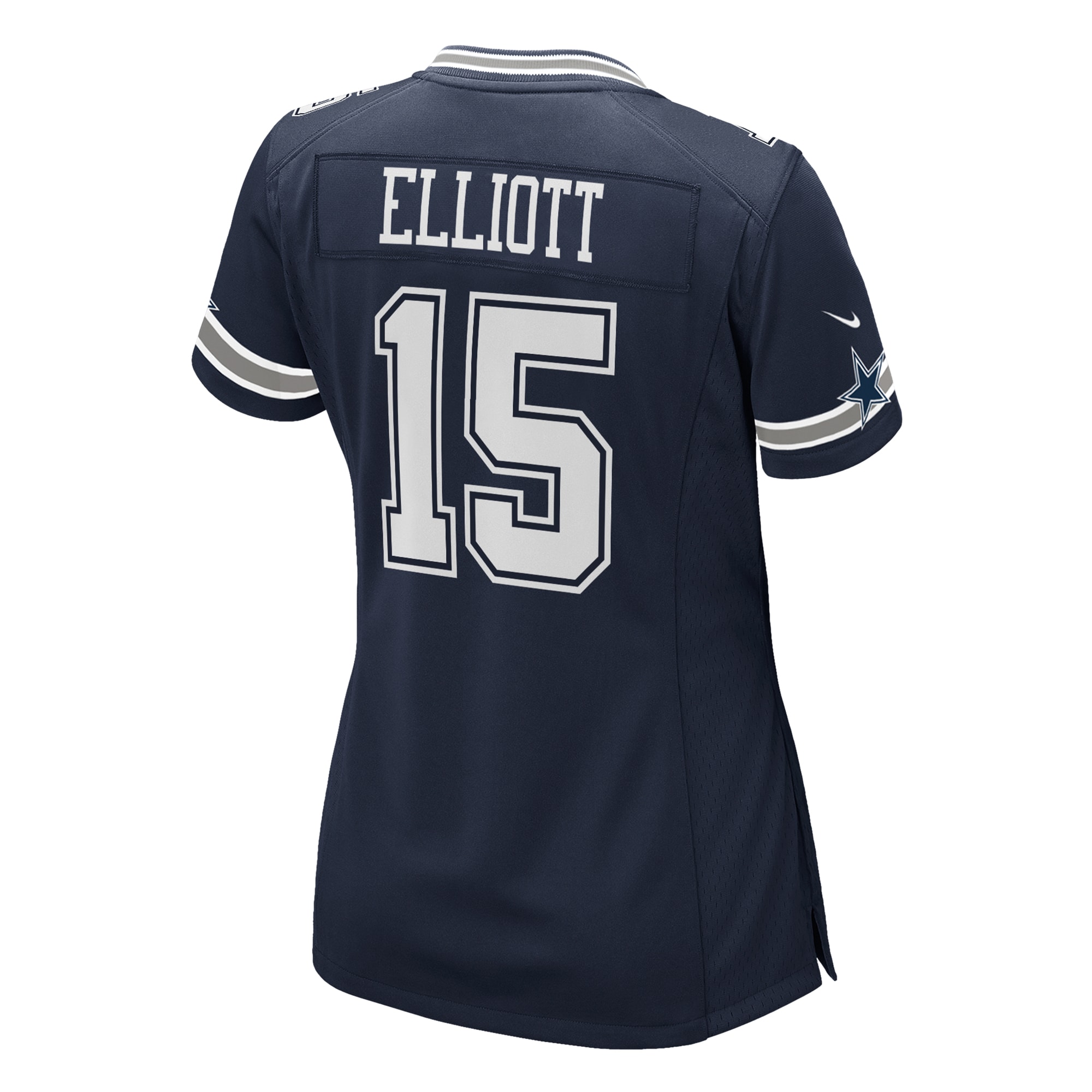 Dallas Cowboys Ezekiel Elliott Navy Game NFL Jersey Women's
