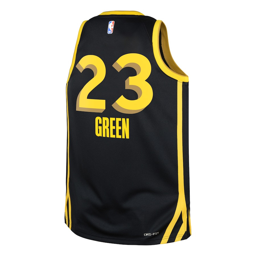 Draymond Green 23 Golden State Warriors 2023/24 City Edition Swingma Black NBA Jersey Youth