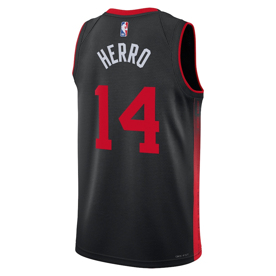 Tyler Herro 14 Miami Heat 2023/24 City Edition Swingman Black NBA Jersey Men's