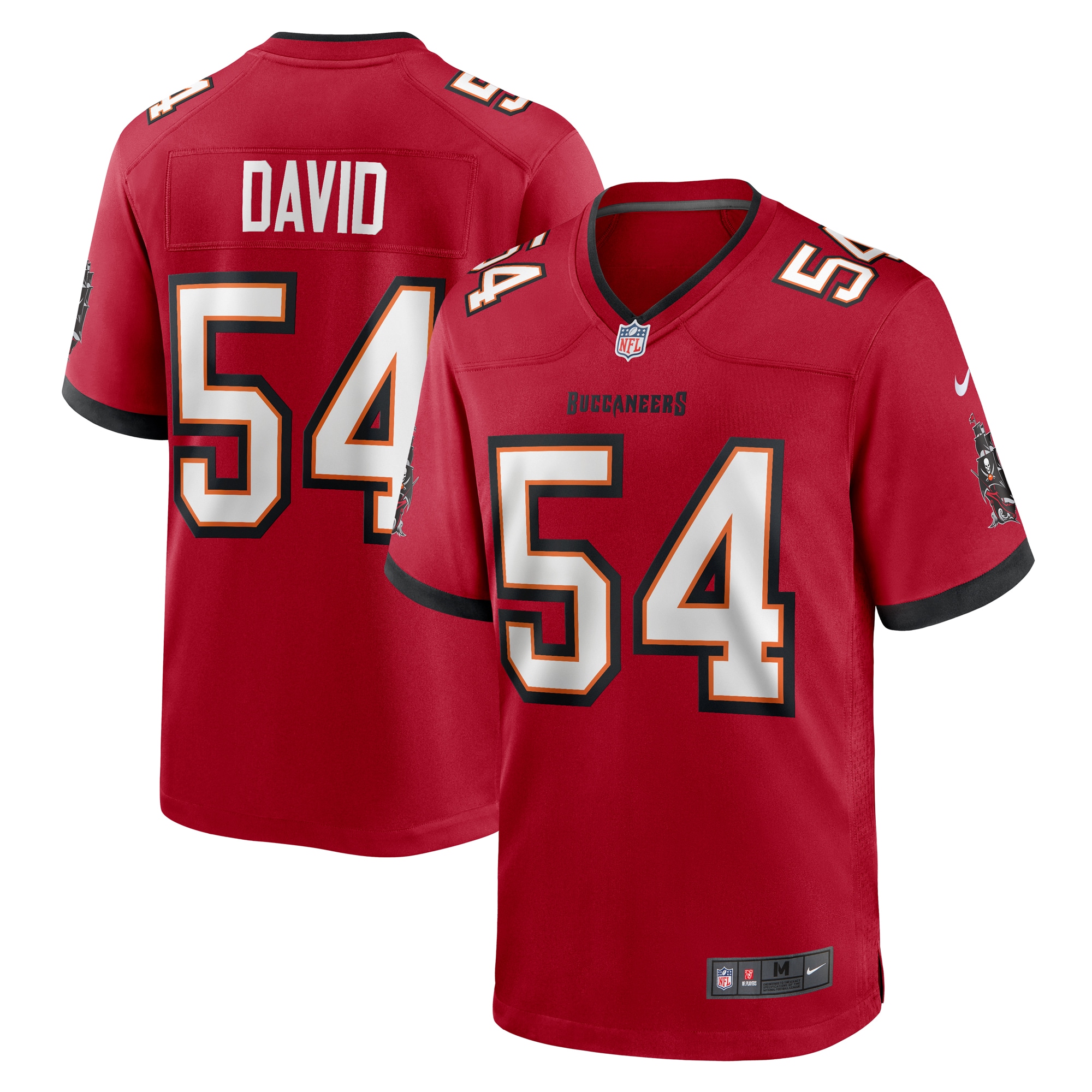 Tampa Bay Buccaneers Lavonte David Red Game NFL Jersey Men's
