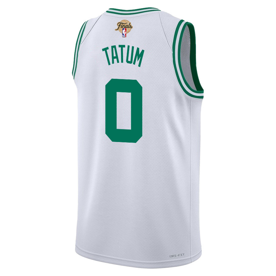 Jayson Tatum 0 Boston Celtics 2024 FINALS PATCH Swingman Association Editio White NBA Jersey Men's