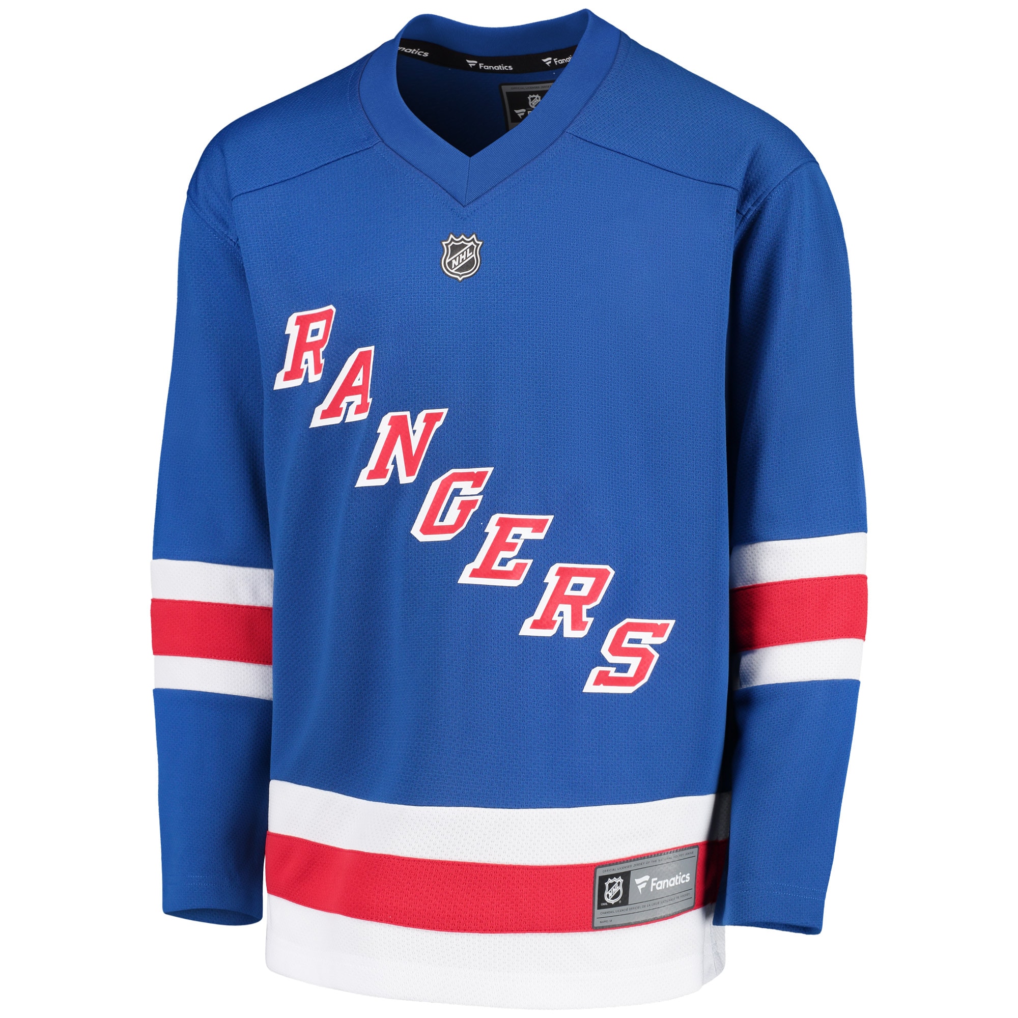 New York Rangers Royal Home Blank NHL Jersey Youth