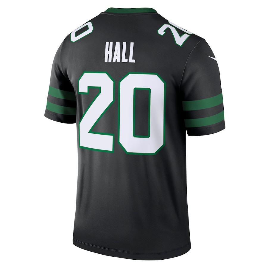 Breece Hall 20 New York Jets Alternate Legend Legacy Black NFL Jersey Men's