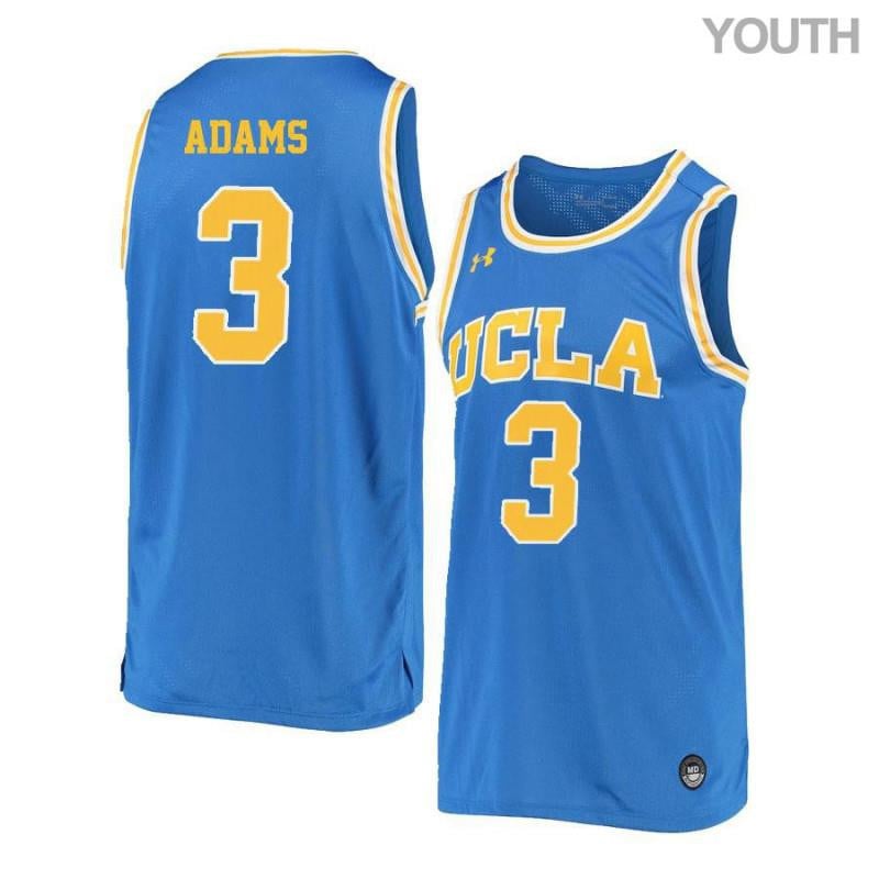 3 Jordan Adams Blue Retro Elite UCLA Bruins NCAA Jersey Youth
