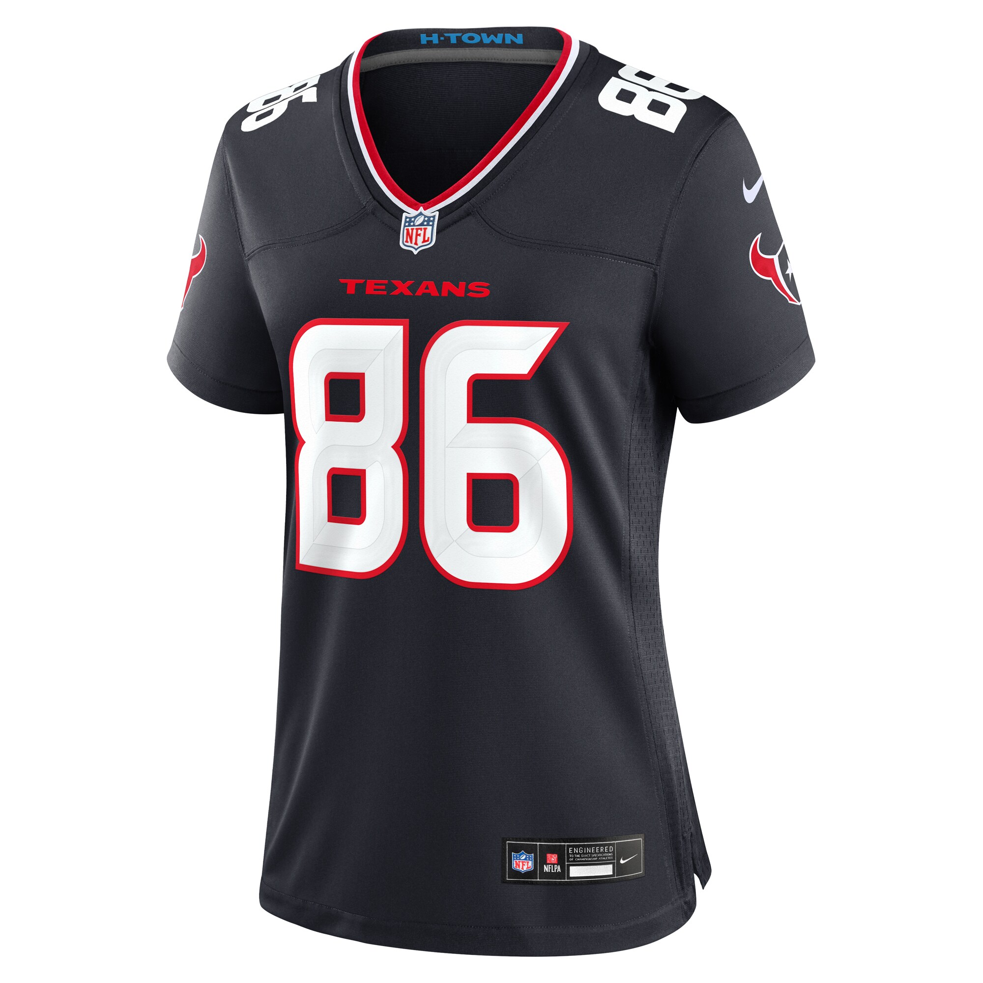 Houston Texans Dalton Schultz Navy Team Game NFL Jersey Women's