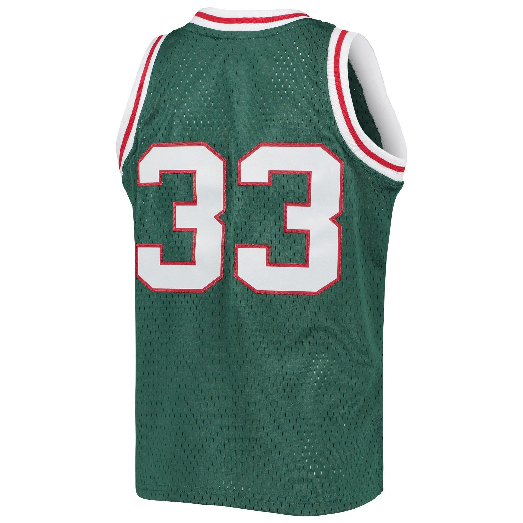 Kareem Abdul-jabbar Milwaukee Bucks Mitchell&Nes 1970-71 Hardwood Classics Swingman Green NBA Jersey Youth