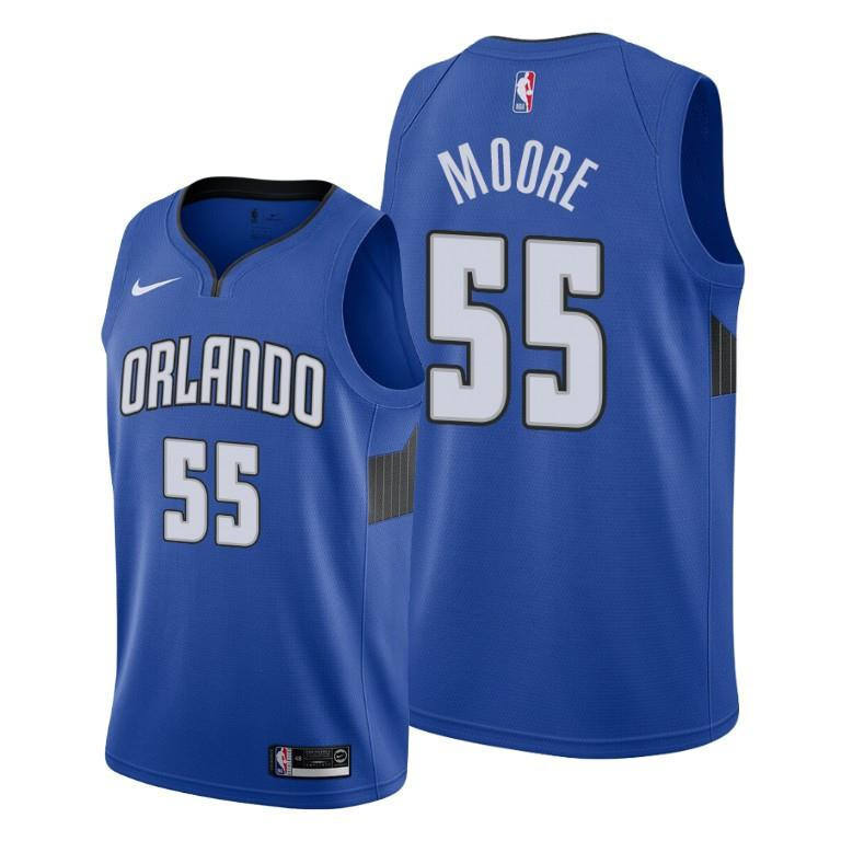 E'Twaun Moore Orlando Magicc Blue Statement Edition 55 NBA Jersey Men's