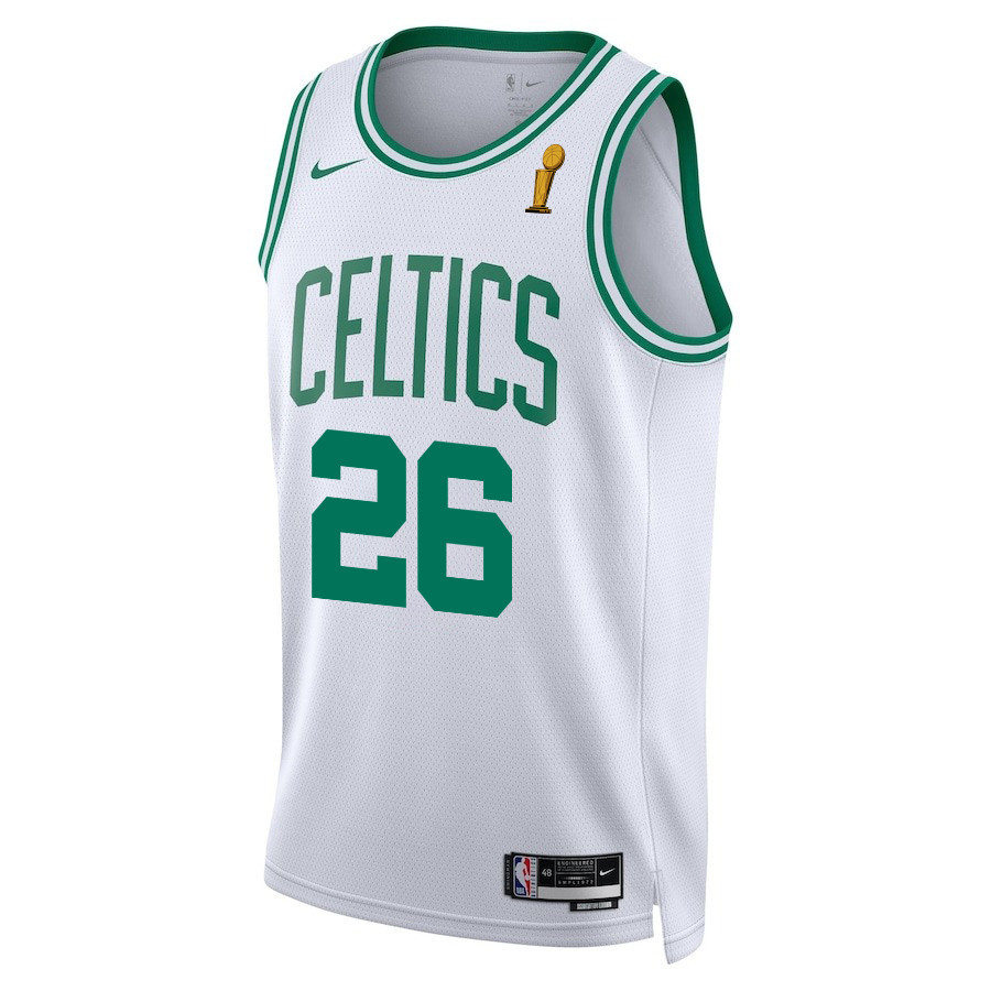 Xavier Tillman 26 Boston Celtics 2024 FINALS CHAMPIONS Swingman Association Editio White NBA Jersey Men's