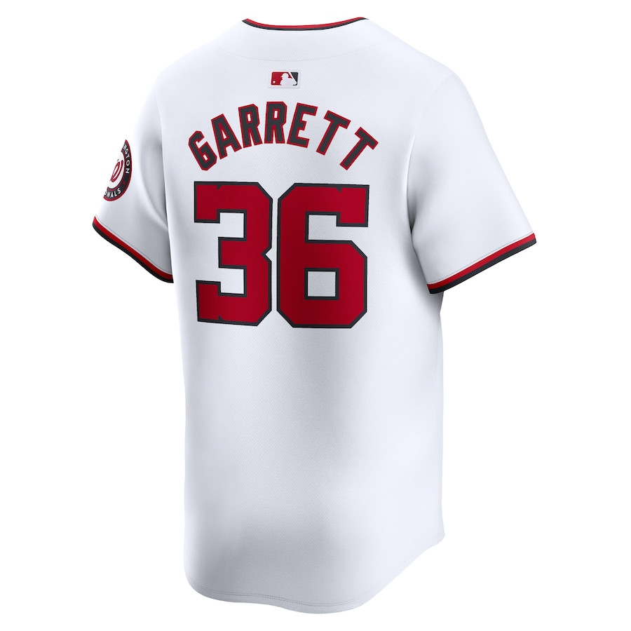 Stone Garrett 36 Washington Nationals Home Limited Player White MLB Jersey Men's