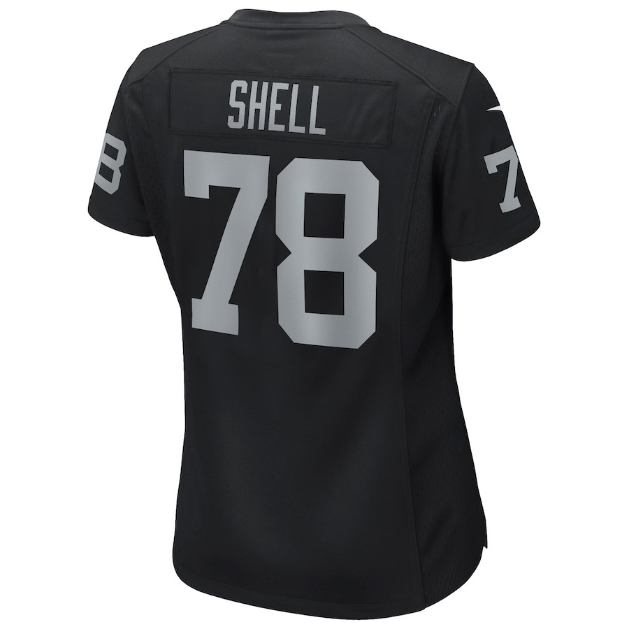 Art Shell 78 Las Vegas Raiders Game Retired Black NFL Jersey Women's