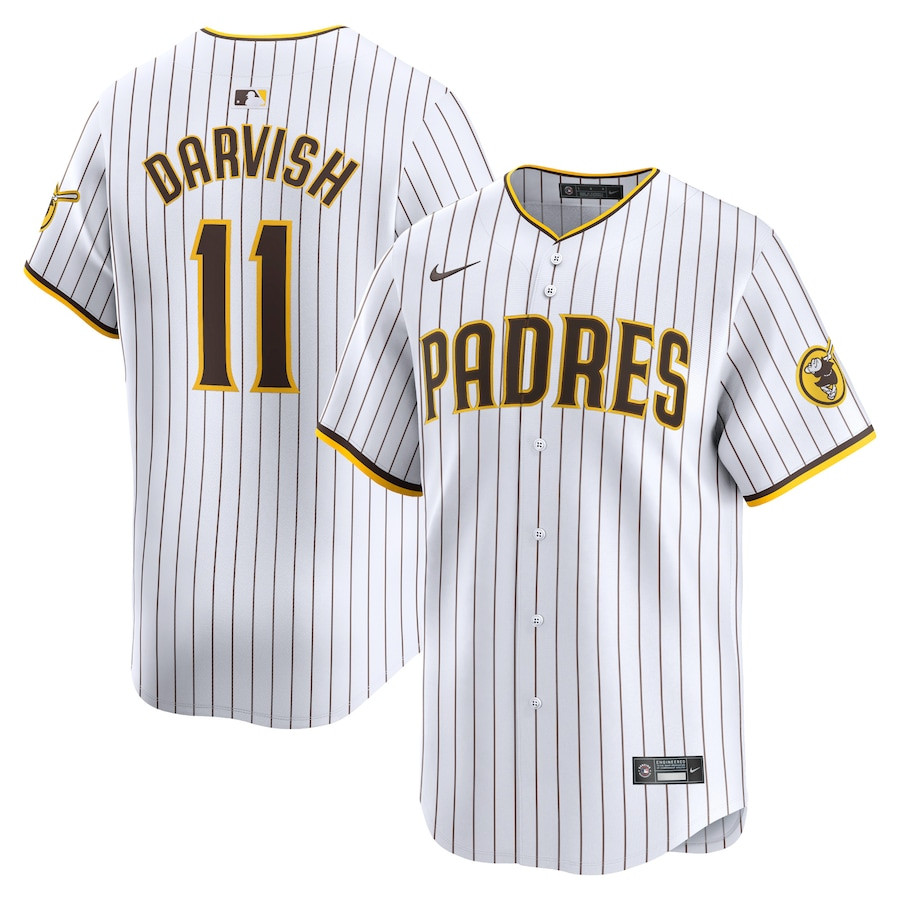 Yu Darvish 11 San Diego Padres Home Limited White MLB Jersey Men's
