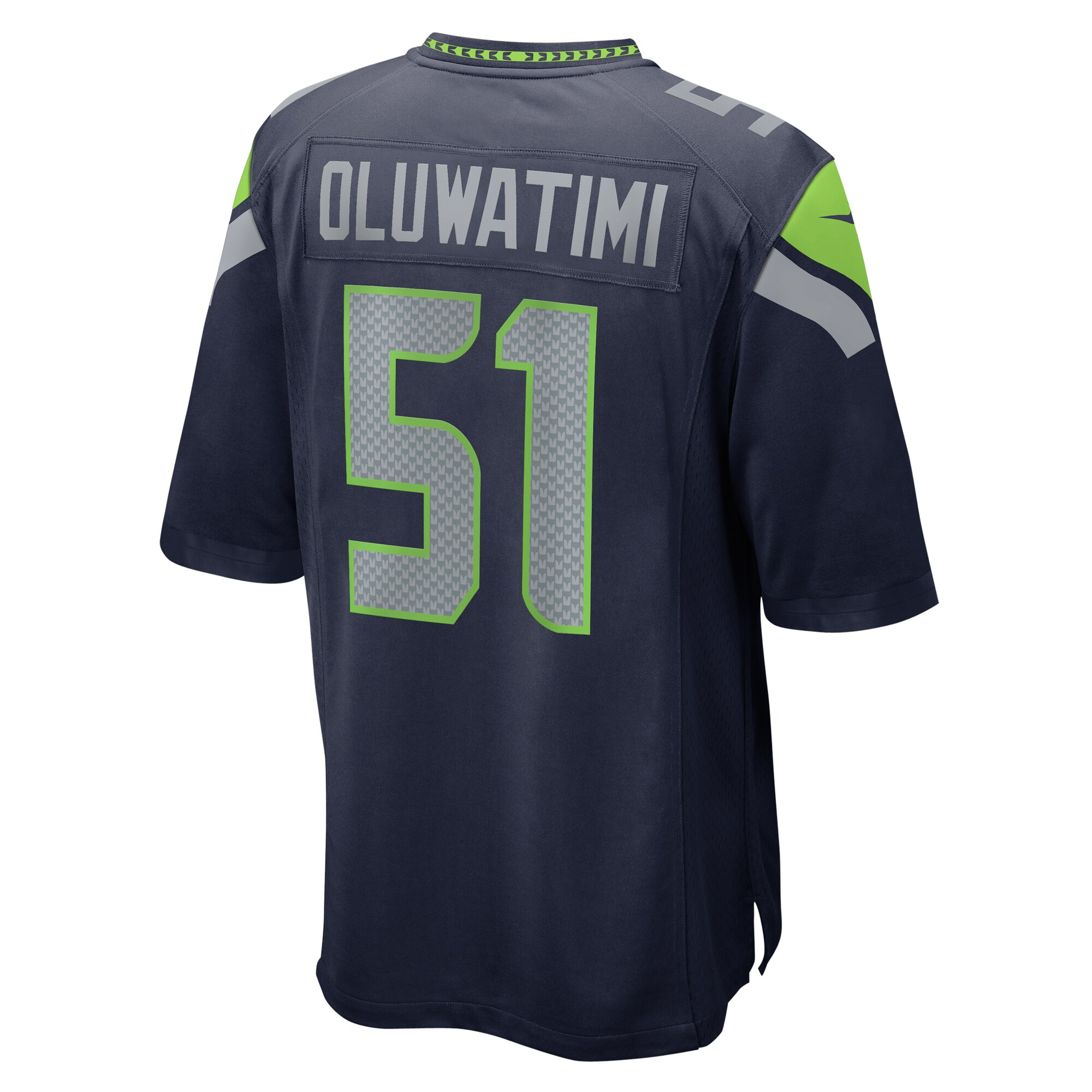 Seattle Seahawks Olu Oluwatimi College Navy Game NFL Jersey Men's