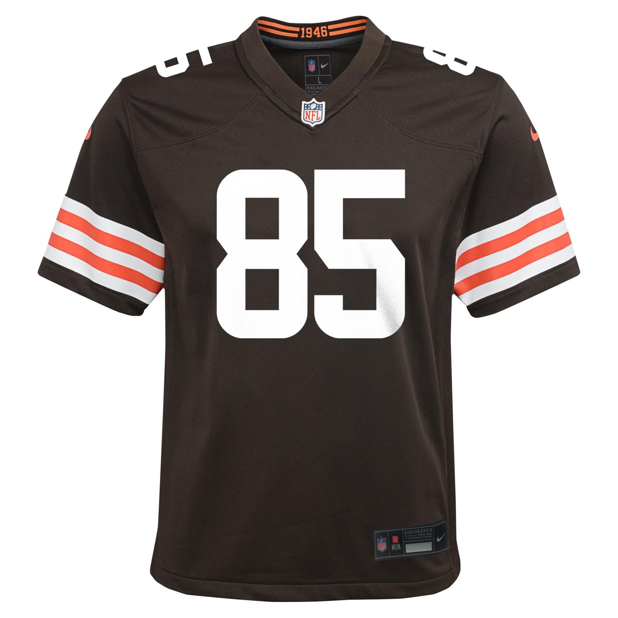 Cleveland Browns David Njoku Brown Game NFL Jersey Youth