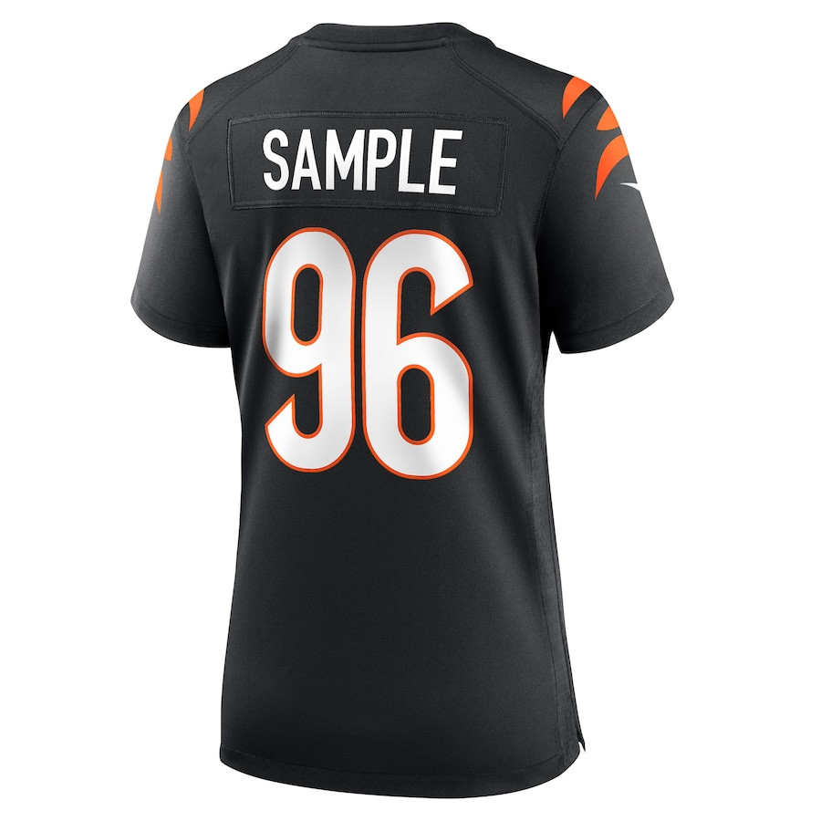 Cam Sample 96 Cincinnati Bengals Game Black NFL Jersey Women's