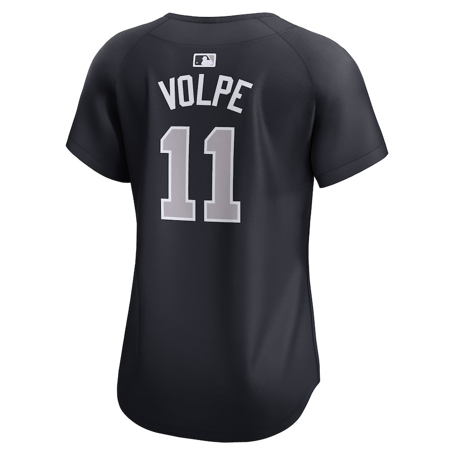 Anthony Volpe 11 New York Yankees Alternate Limited Navy MLB Jersey Women's