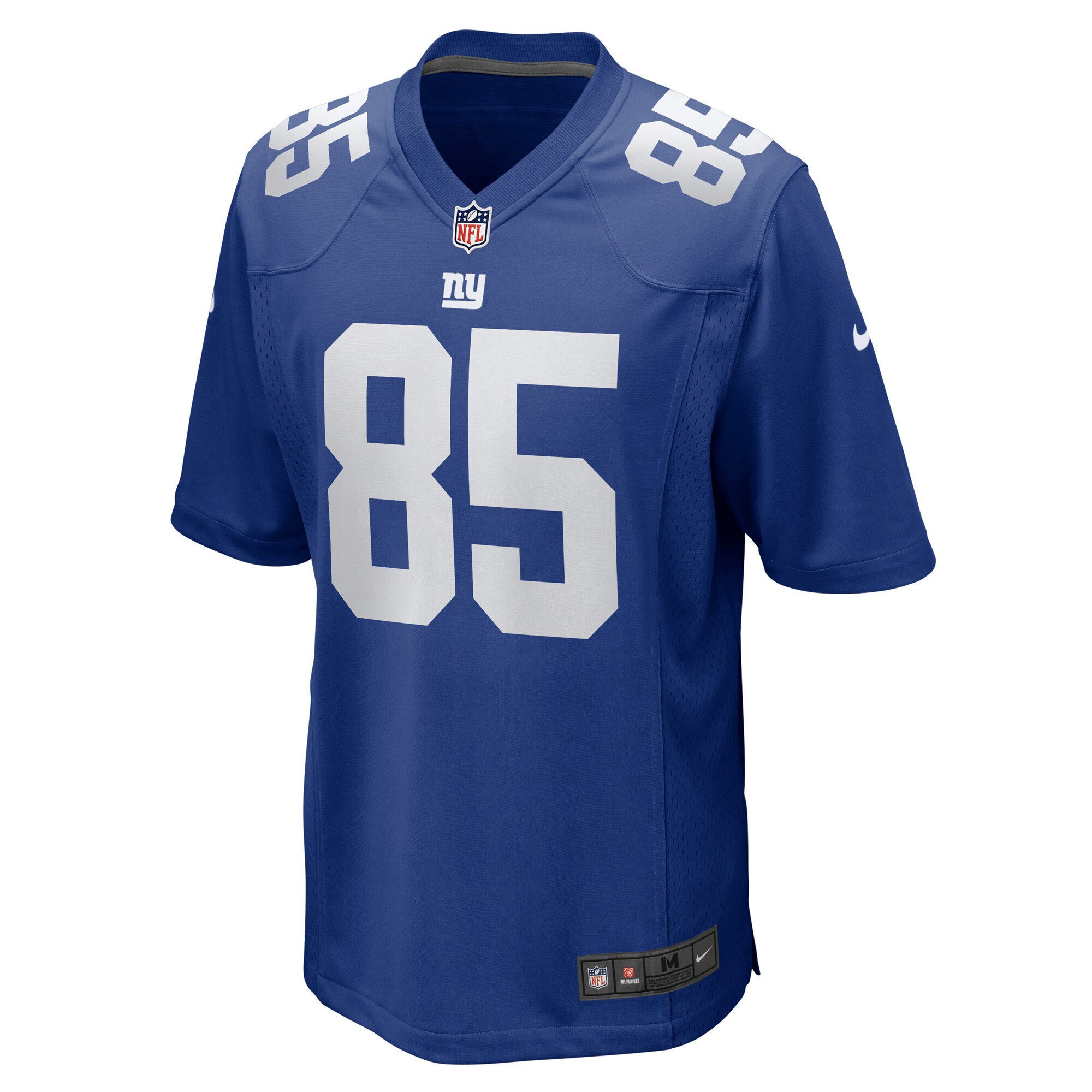 New York Giants Chris Manhertz Royal Team Game NFL Jersey Men's