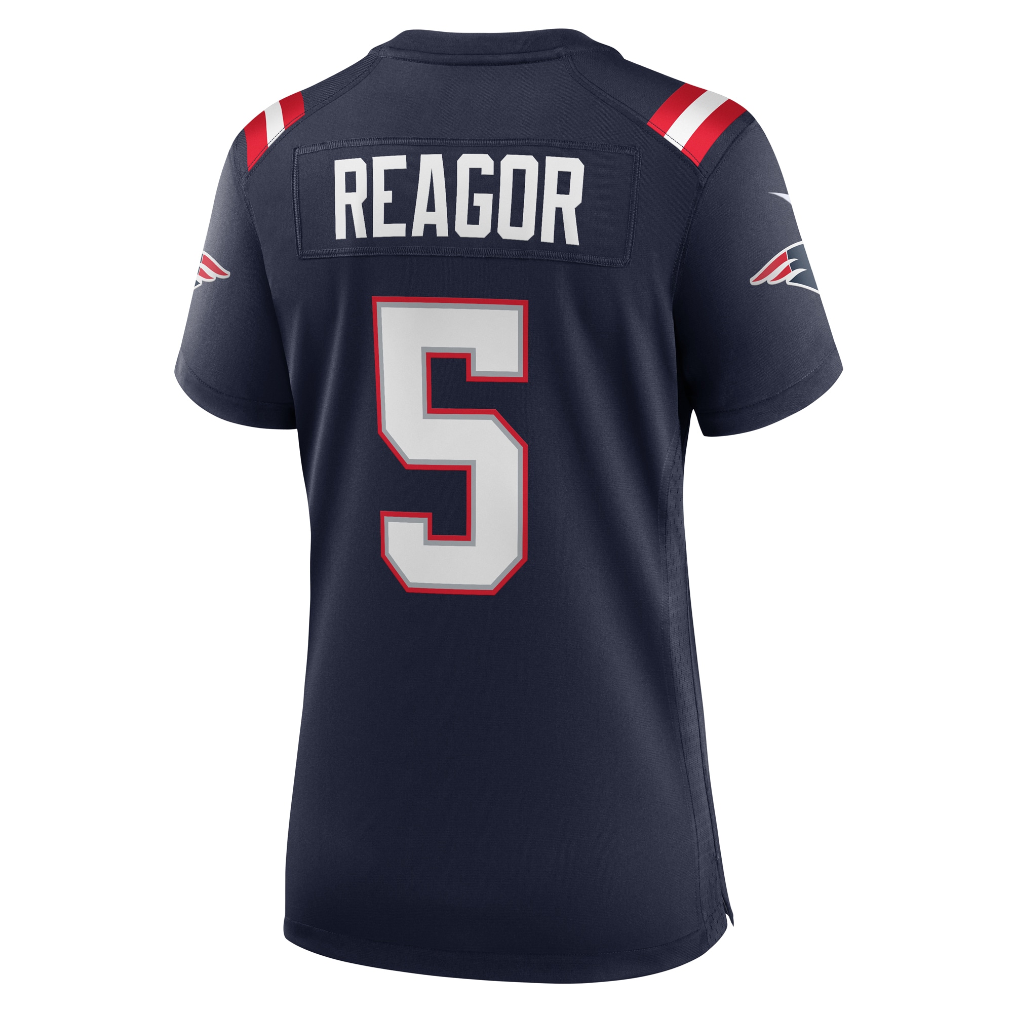 New England Patriots Jalen Reagor Navy Team Game NFL Jersey Women's