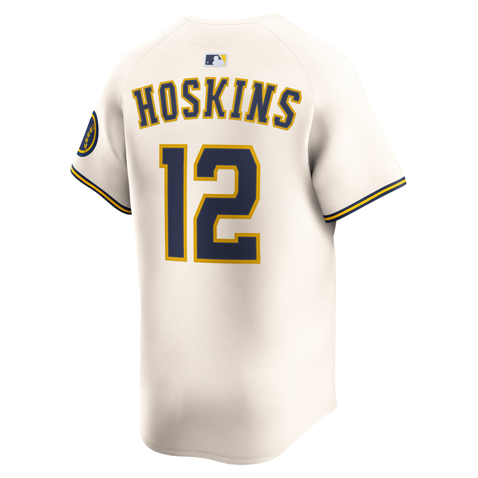 Milwaukee Brewers Rhys Hoskins Cream Alternate Limited Player MLB Jersey Men's