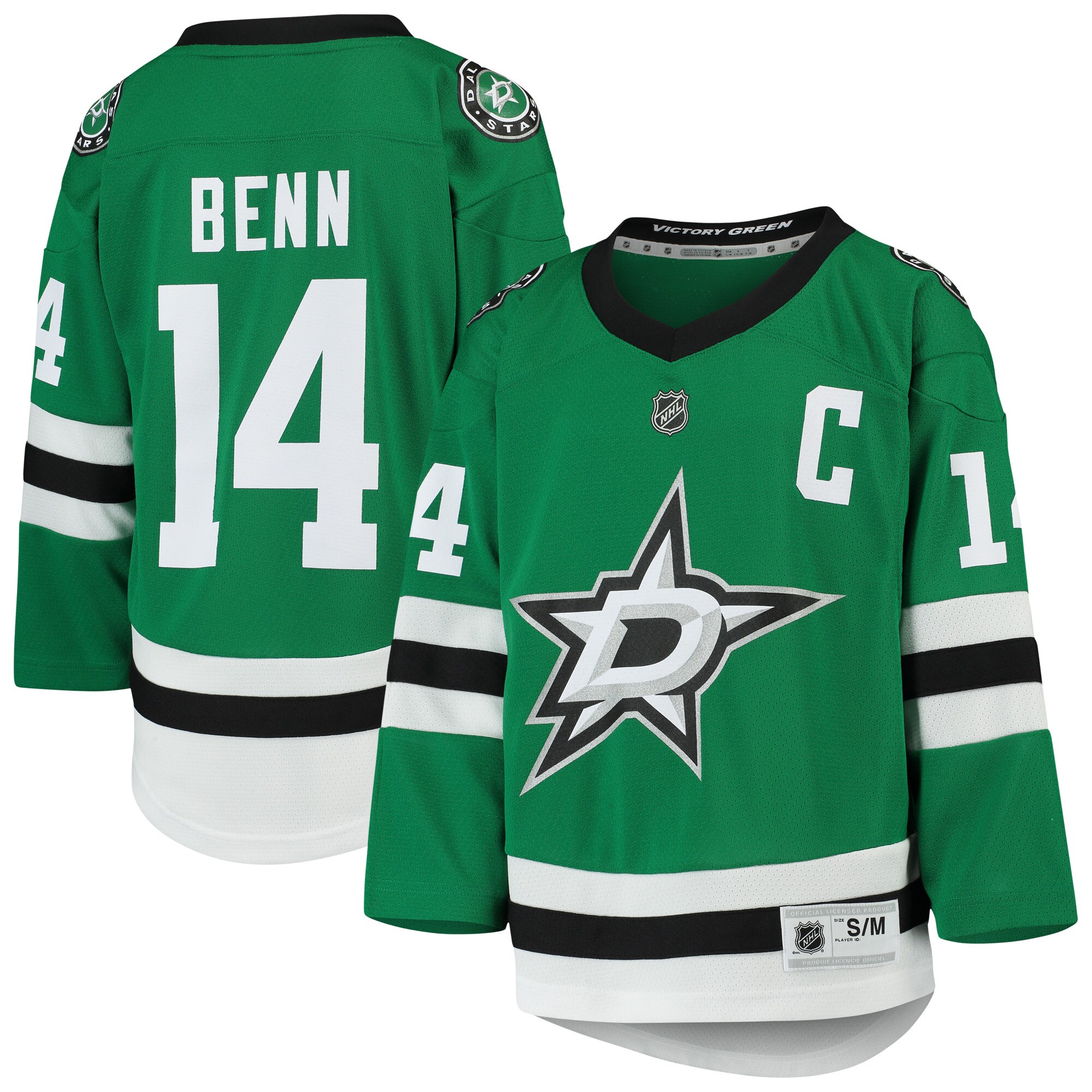 Dallas Stars Jamie Benn Kelly Green Home Player NHL Jersey Youth
