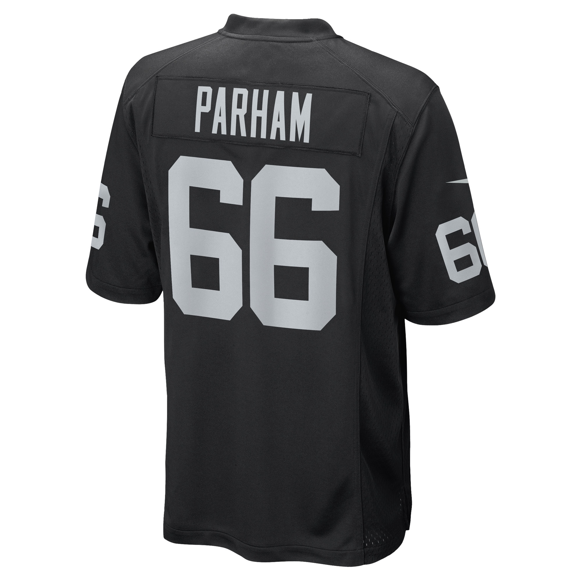 Las Vegas Raiders Dylan Parham Black Game Player NFL Jersey Men's