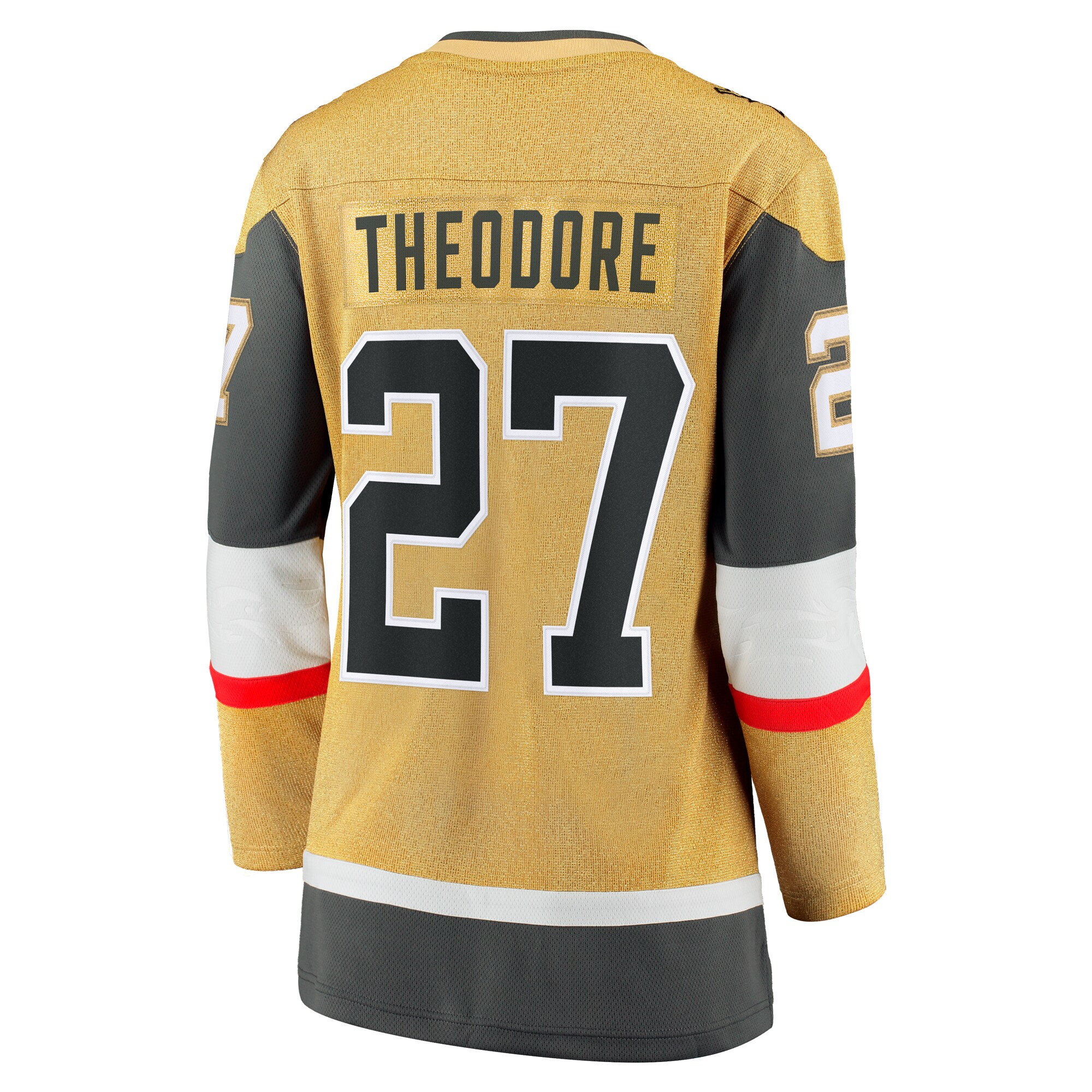 Vegas Golden Knights Shea Theodore Gold Home Breakaway NHL Jersey Women's