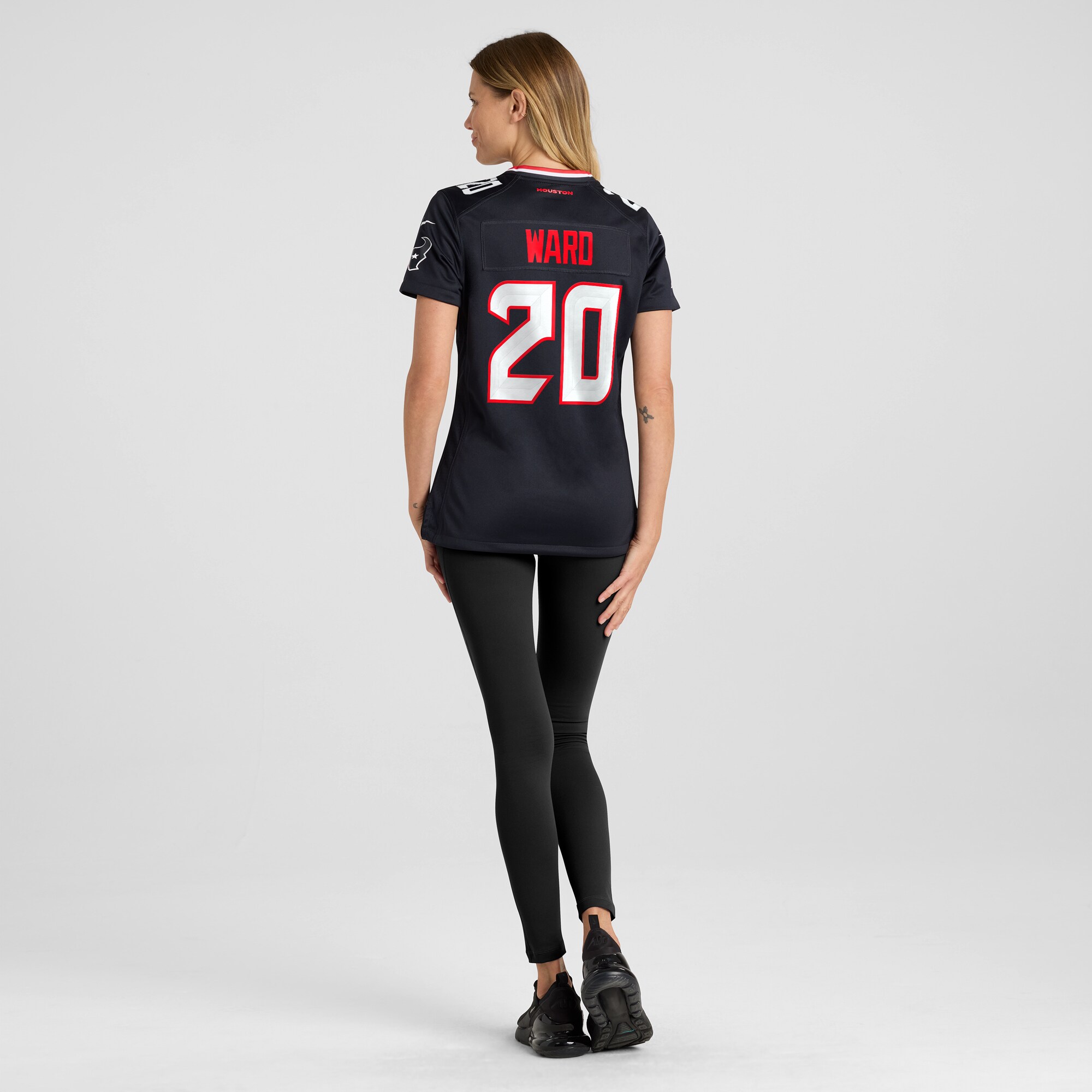 Houston Texans Jimmie Ward Navy Team Game NFL Jersey Women's