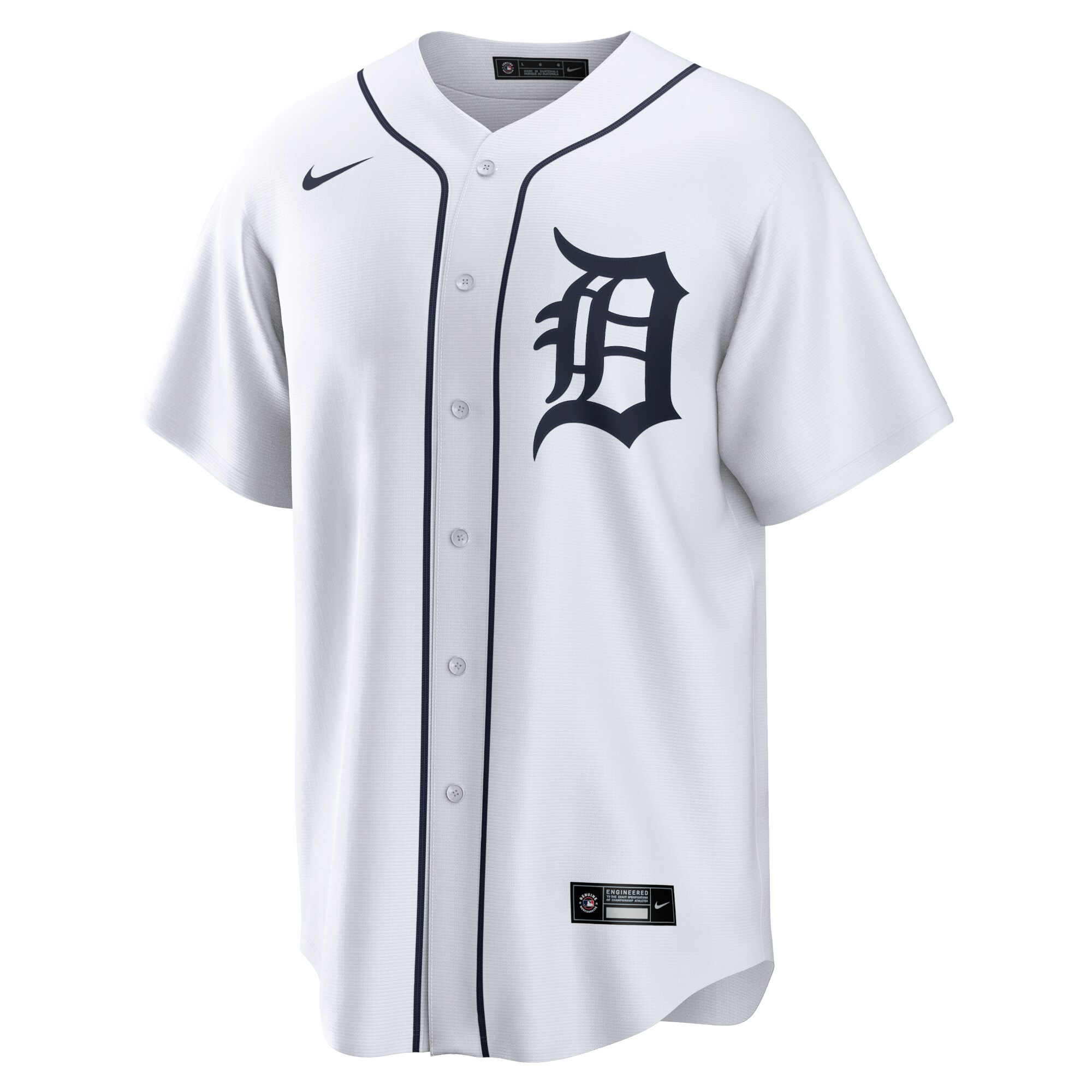 Detroit Tigers White Home Team MLB Jersey Men's