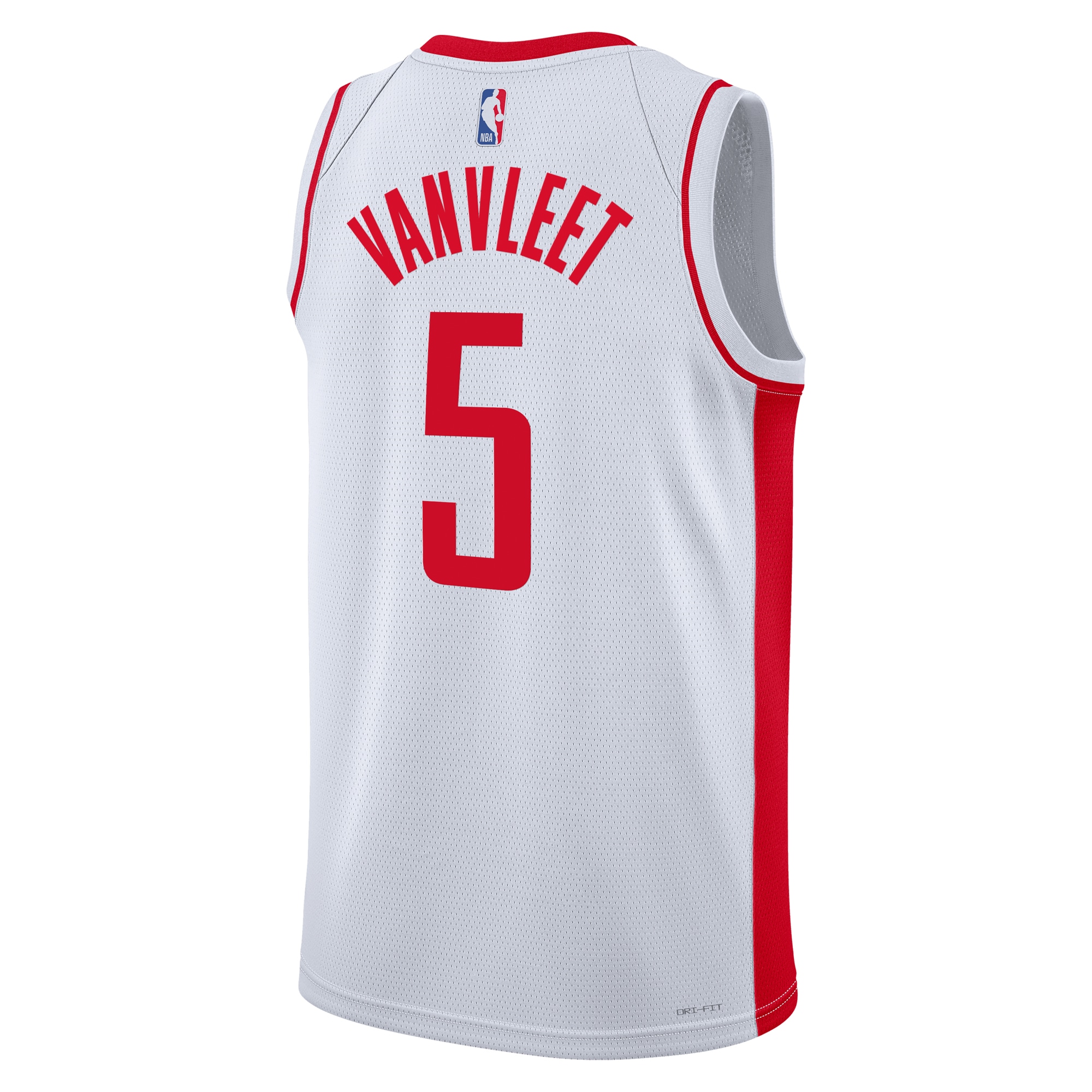 Houston Rockets Association Edition Swingman White Fred VanVlee Unisex NBA Jersey Unisex