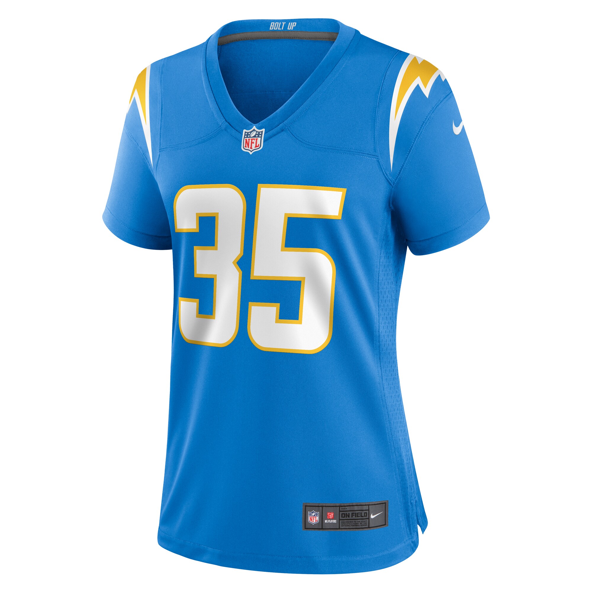 Los Angeles Chargers Terrell Bynum Powder Blue Team Game NFL Jersey Women's